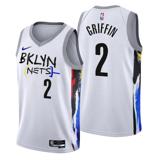 Brooklyn Nets #2 Blake Griffin 2022-23 White City Edition Stitched Jersey - Zenithce