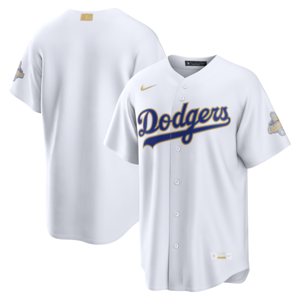 Los Angeles Dodgers Nike White 2026 Gold Collection Stadium Jersey - Zenithce
