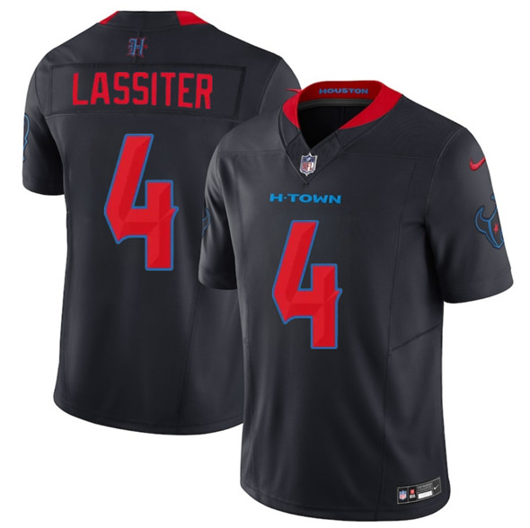 Houston Texans #4 Kamari Lassiter Navy 2nd Alternate 2025 F.U.S.E. Vapor Limited Football Stitched Jersey - Zenithce