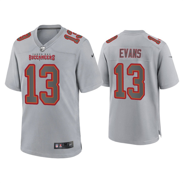 Tampa Bay Buccaneers #13 Mike Evans Gray Atmosphere Fashion Stitched Game Jersey - Zenithce