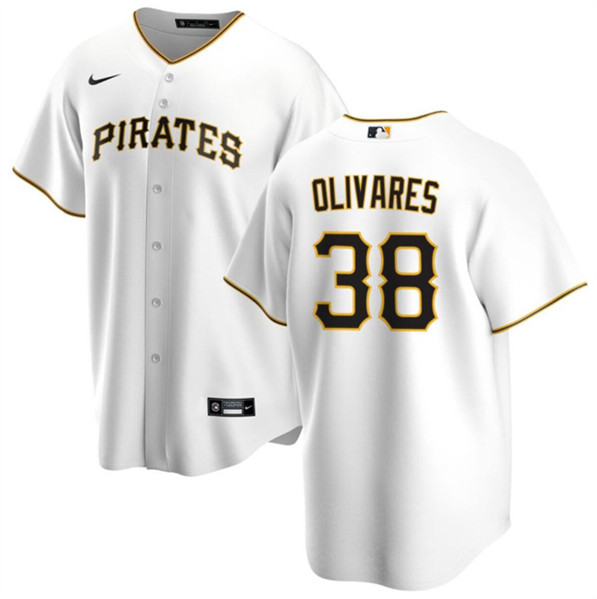 Pittsburgh Pirates #38 Edward Olivares White Cool Base Stitched Jersey - Zenithce