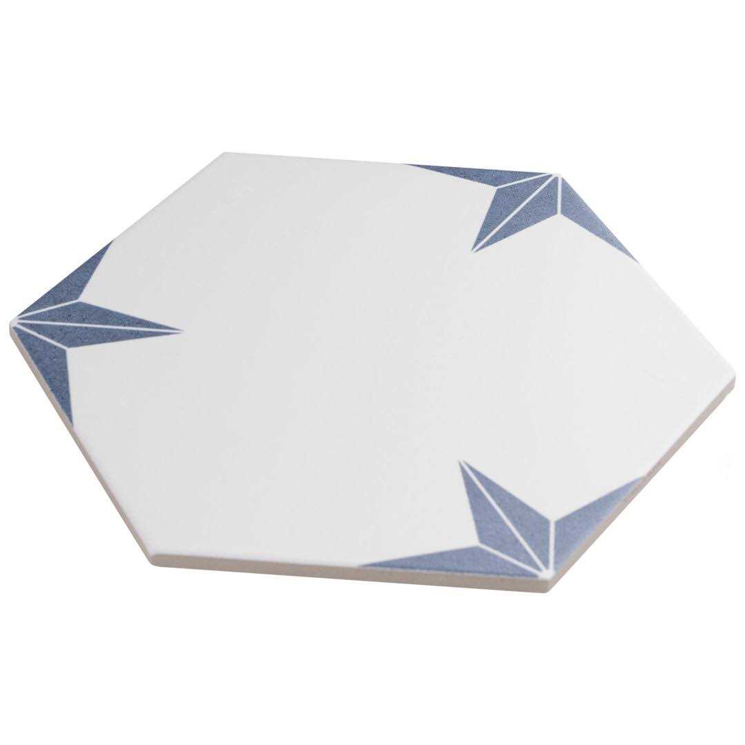 Merola Tile Stella Hex 8-5/8 in. x 9-7/8 in. Porcelain Floor and Wall Tile - Zenithce