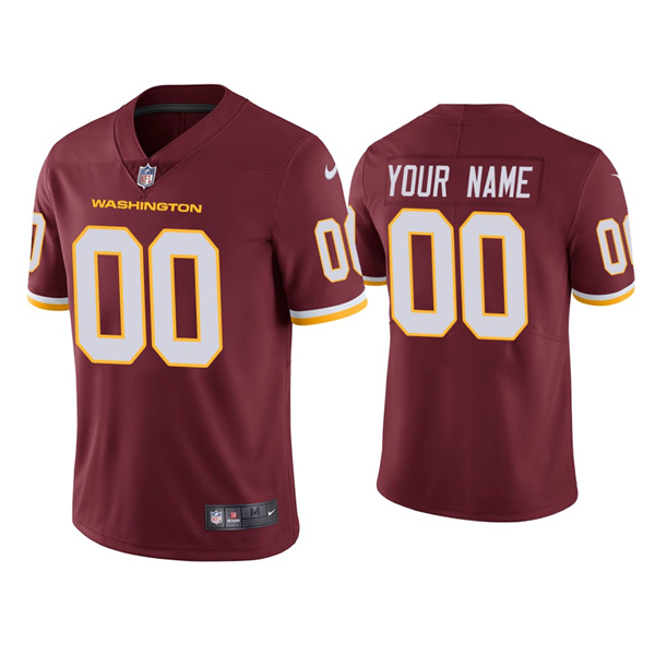 Washington Football Team Customized Burgundy Red Vapor Untouchable Limited Stitched Jersey - Zenithce