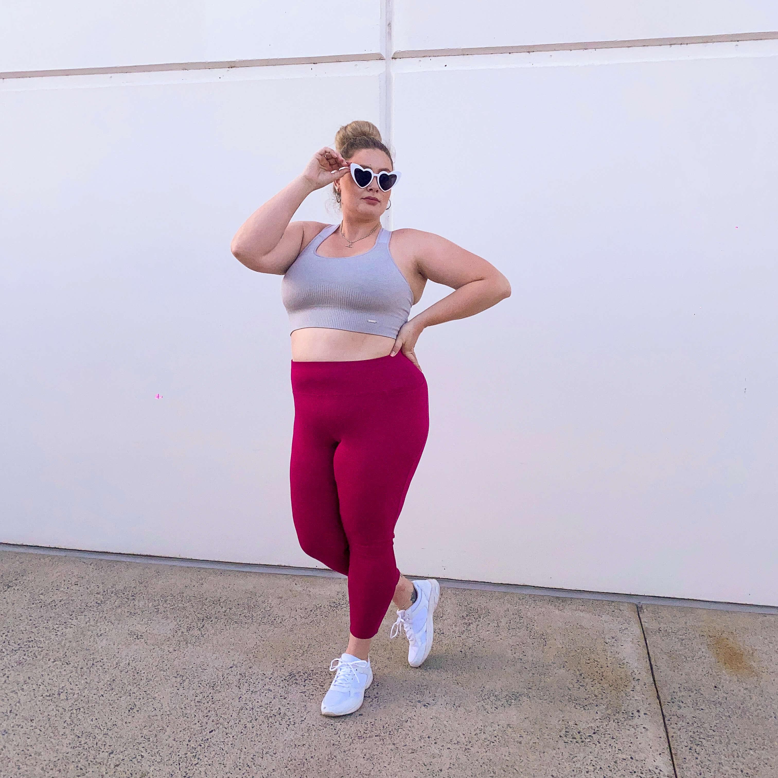 Squat Proof Leggings (Long) - Raspberry Pie - Zenithce