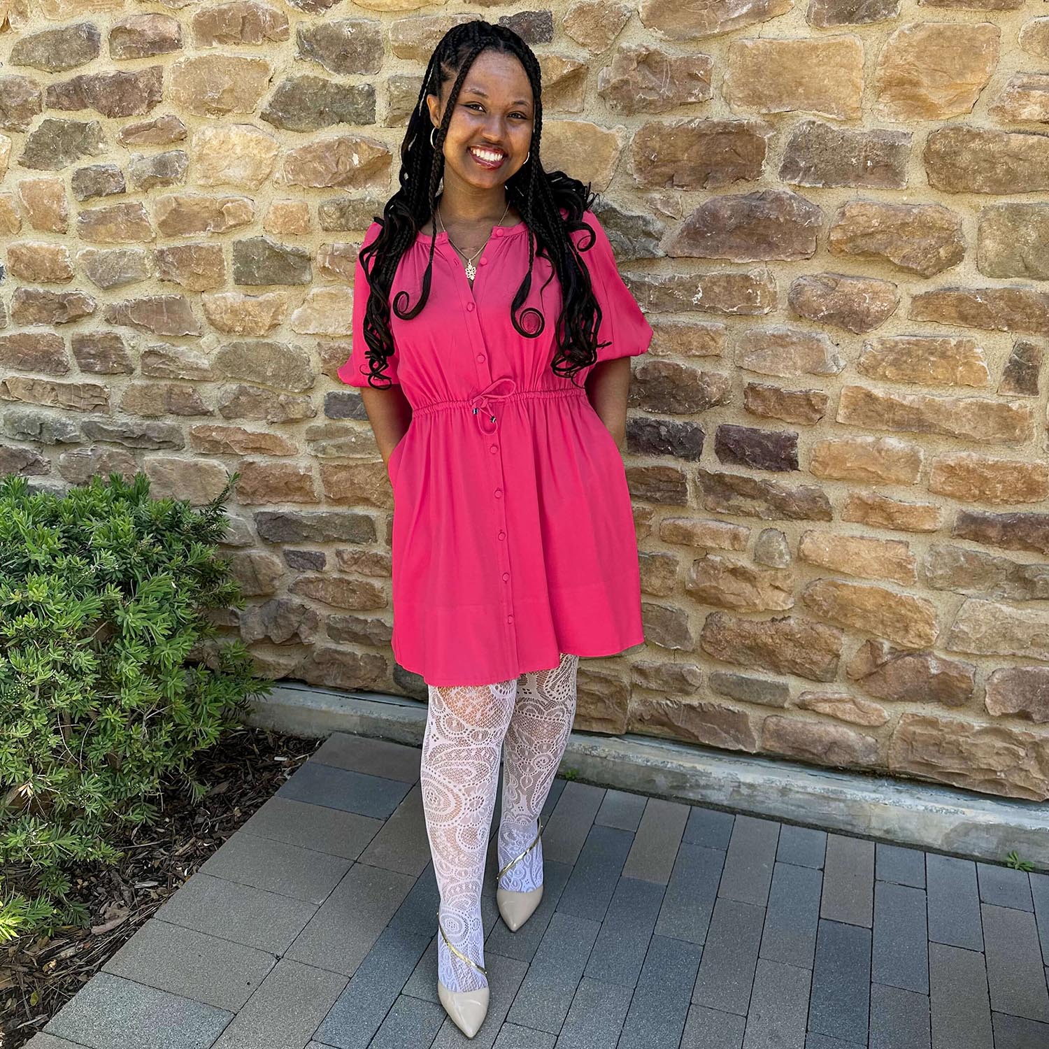 Botanical Fishnets - White - Zenithce