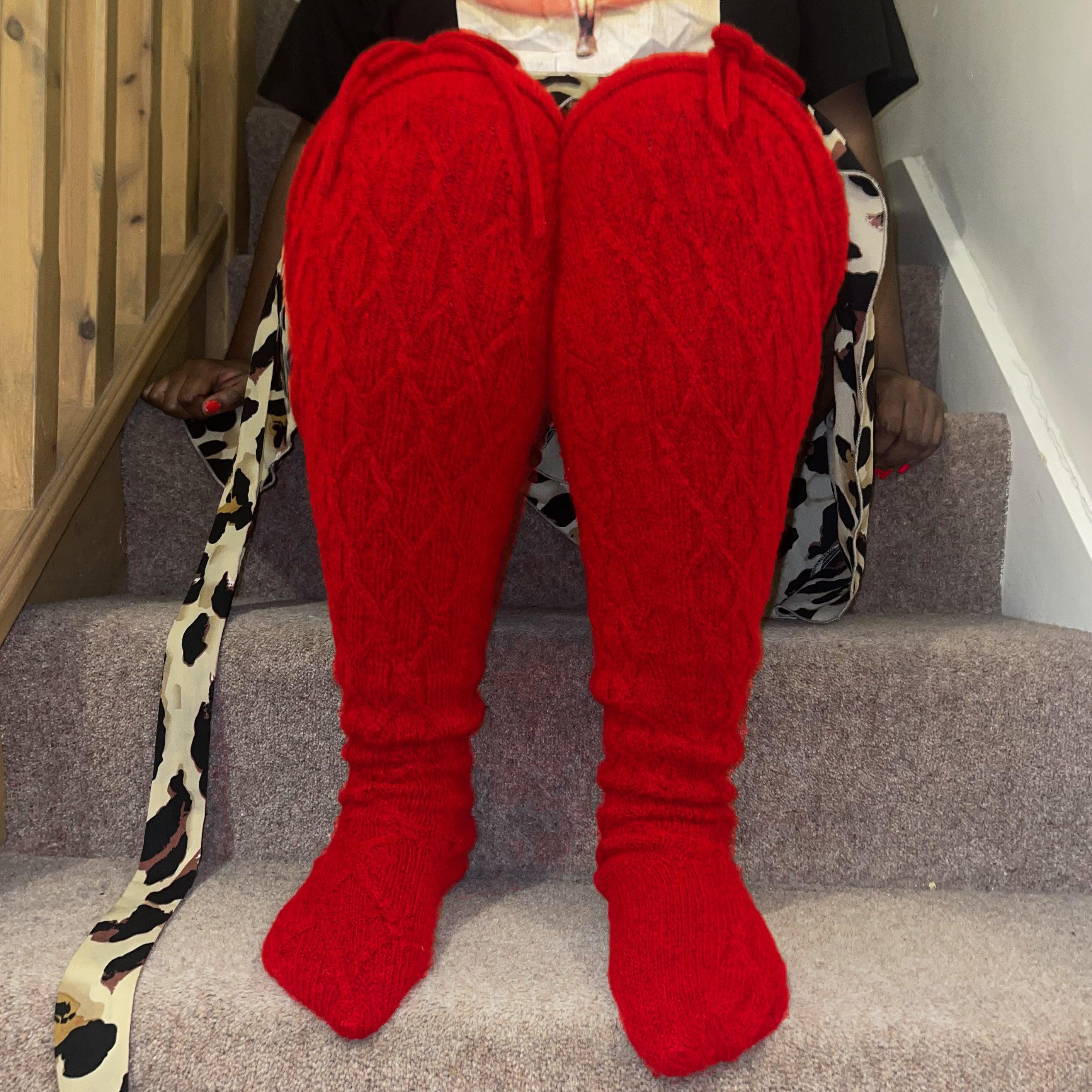 Thigh High Socks - Lobster - Zenithce