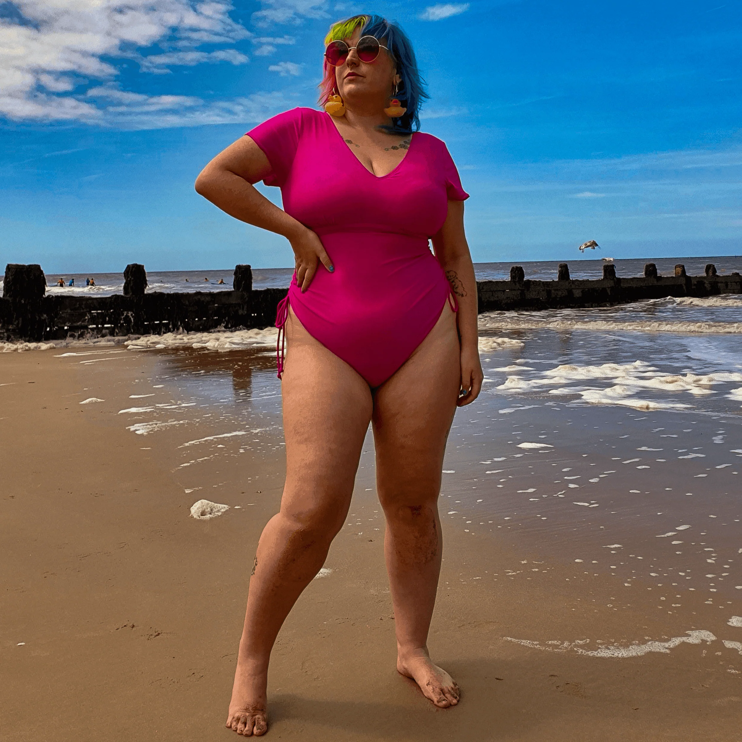 Show me the money Swimsuit - Hot Pink - Zenithce