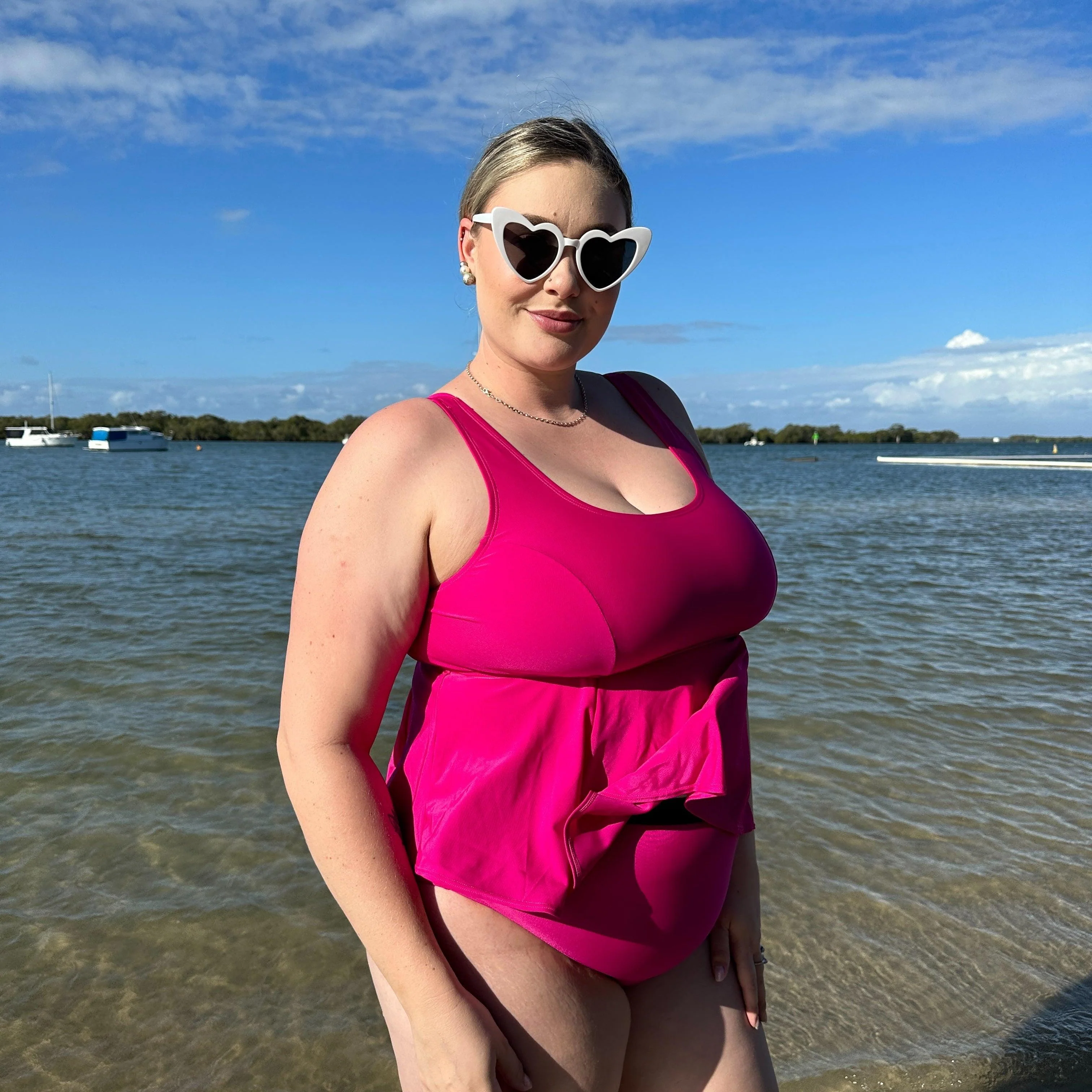 Who you gonna call? Bikini Top - Hot Pink - Zenithce