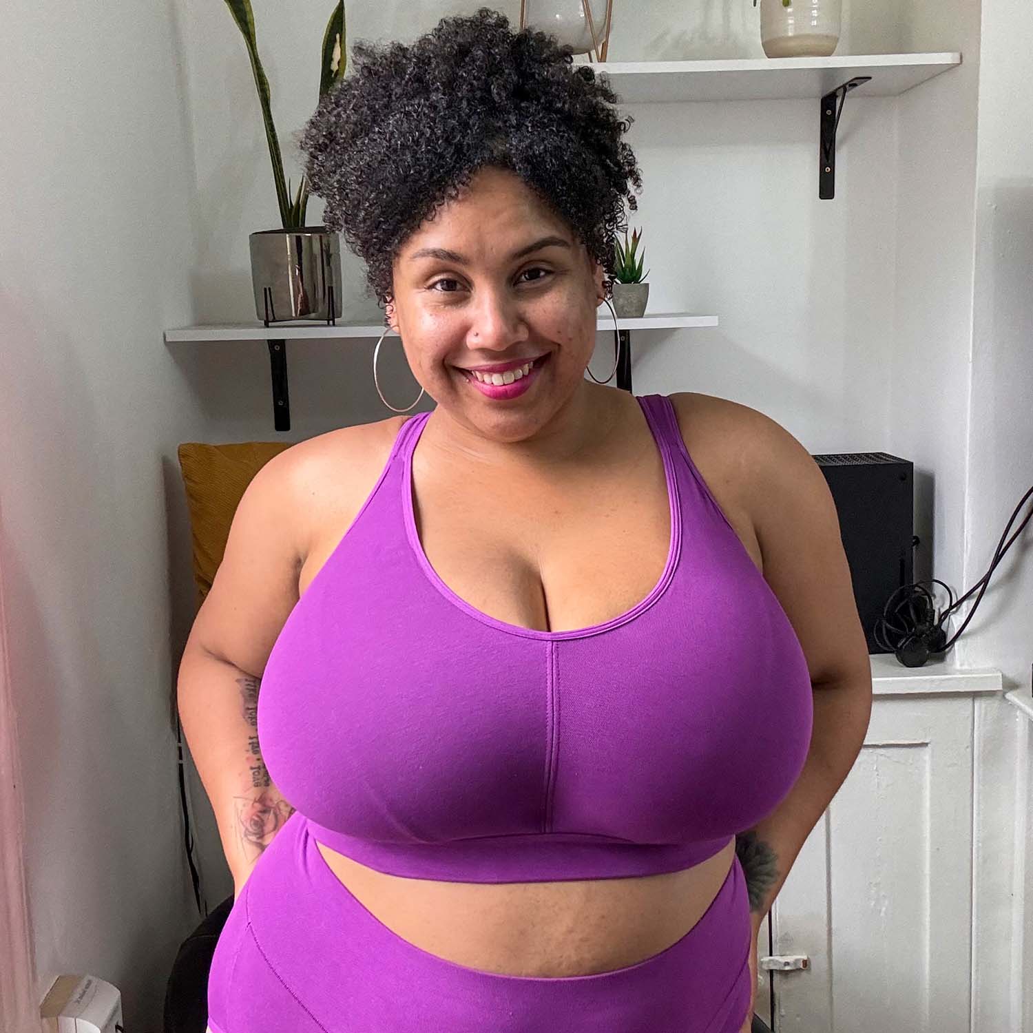 Organic Cotton Bra - Grape Escape - Zenithce