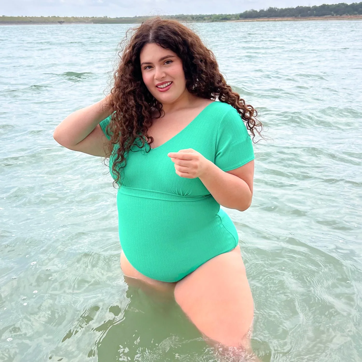 You Got To Yell Swimsuit - Mint - Zenithce