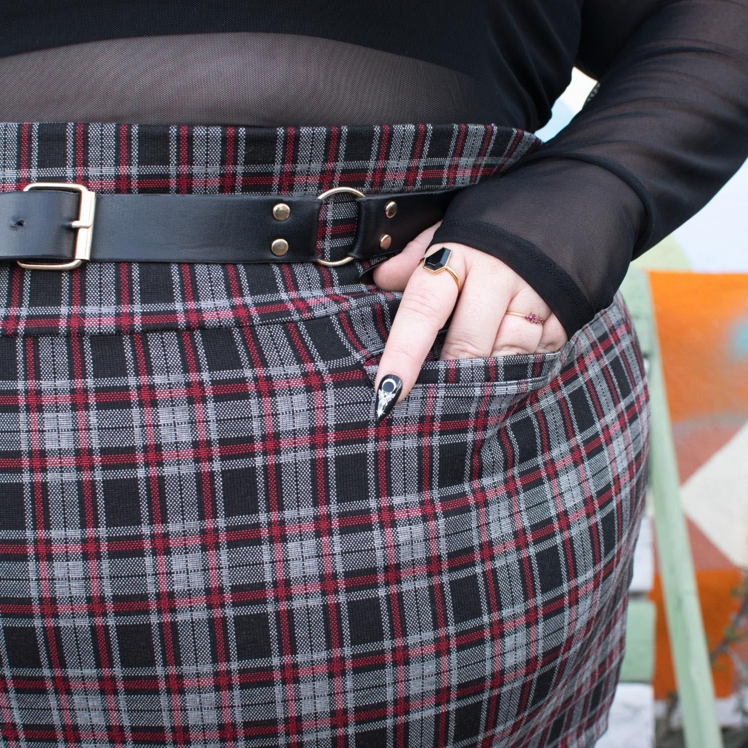 Plaid Mini Skirt - Bonnie - Zenithce