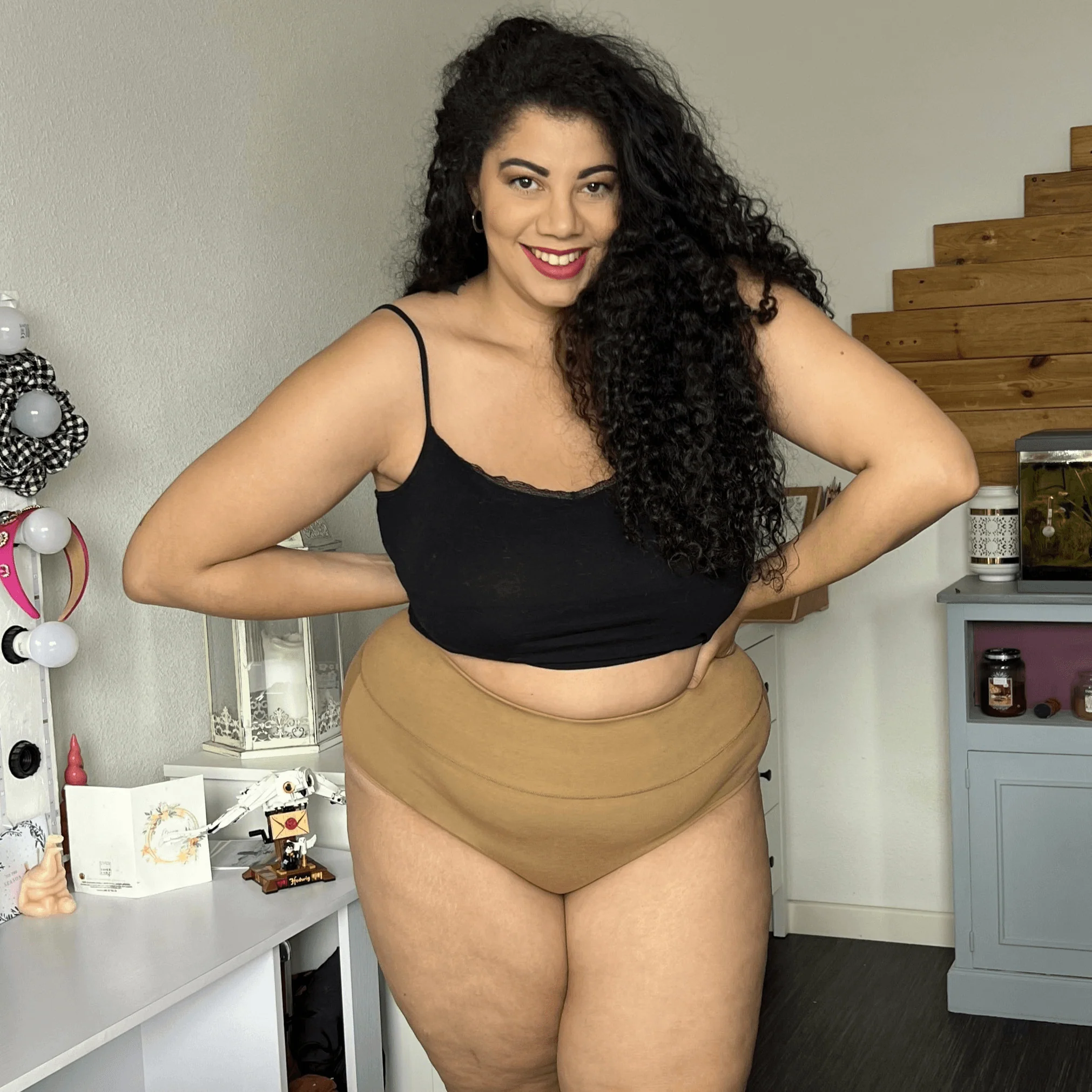 Organic Cotton Full Brief Knickers - Caramel - Zenithce