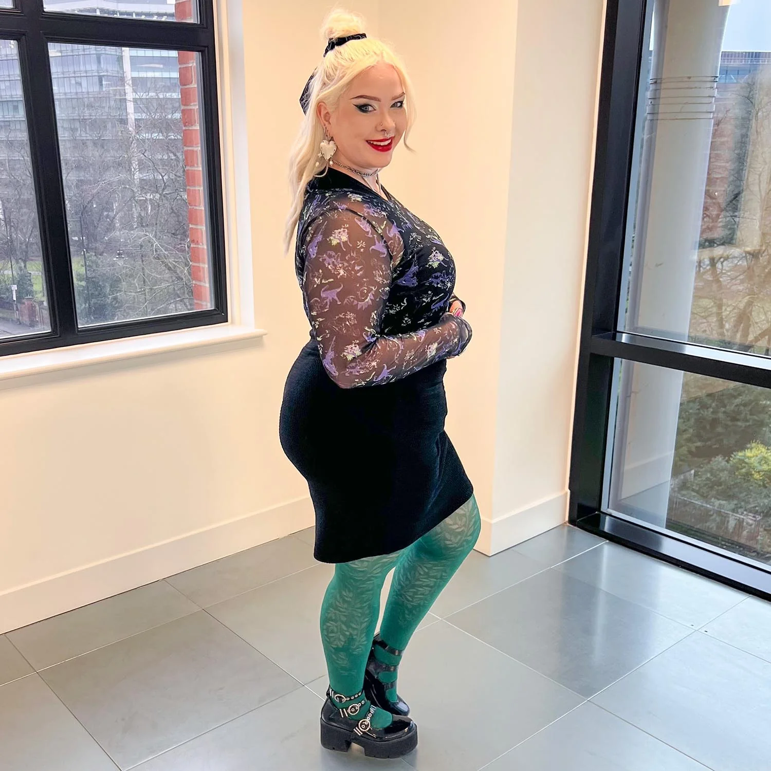 Dinosaur Sheer Top - Brachio de Joy - Zenithce