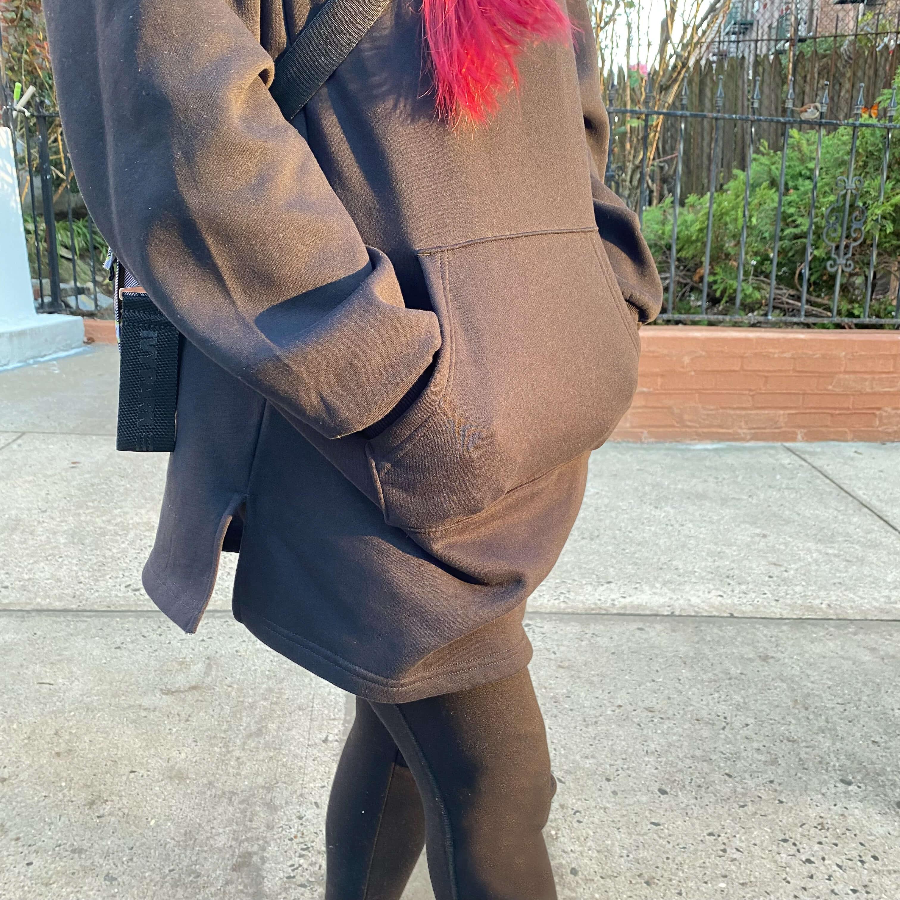 Organic Cotton Longline Hoodie - Zenithce