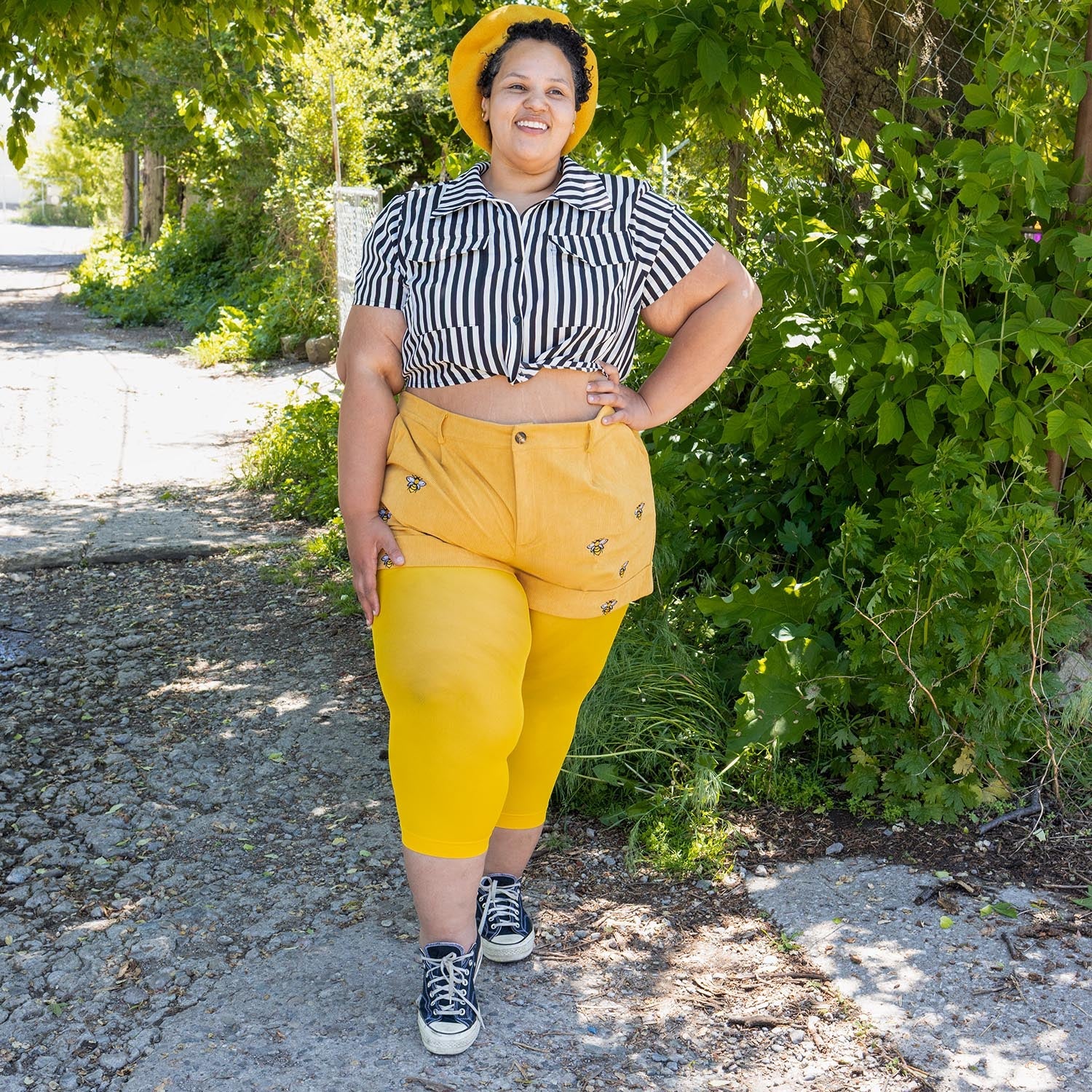 Stay Cool Capri Tights - Lemon - Zenithce