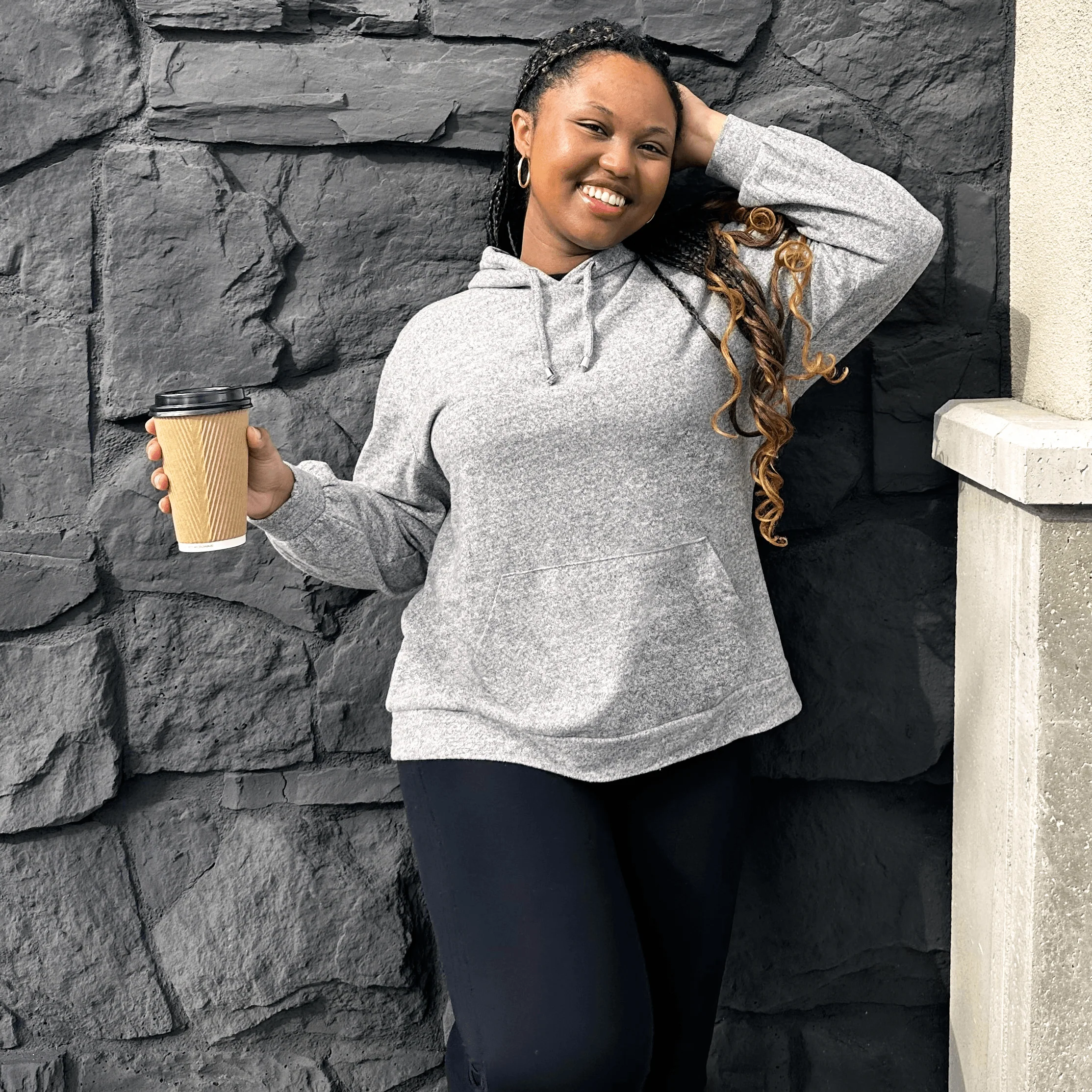 Hoodie - Grey Marl - Zenithce