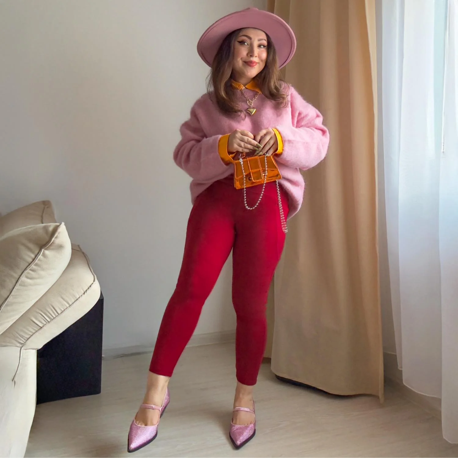 Squat-Proof Leggings - Blood Red - Zenithce