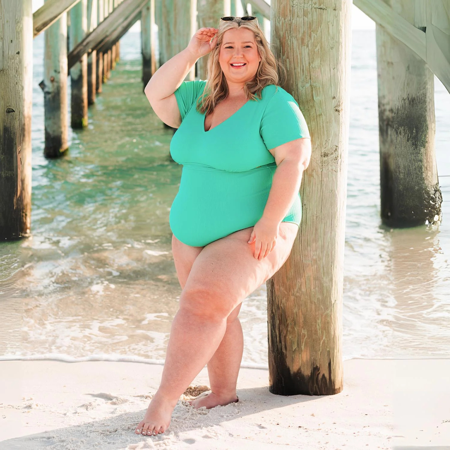 You Got To Yell Swimsuit - Mint - Zenithce