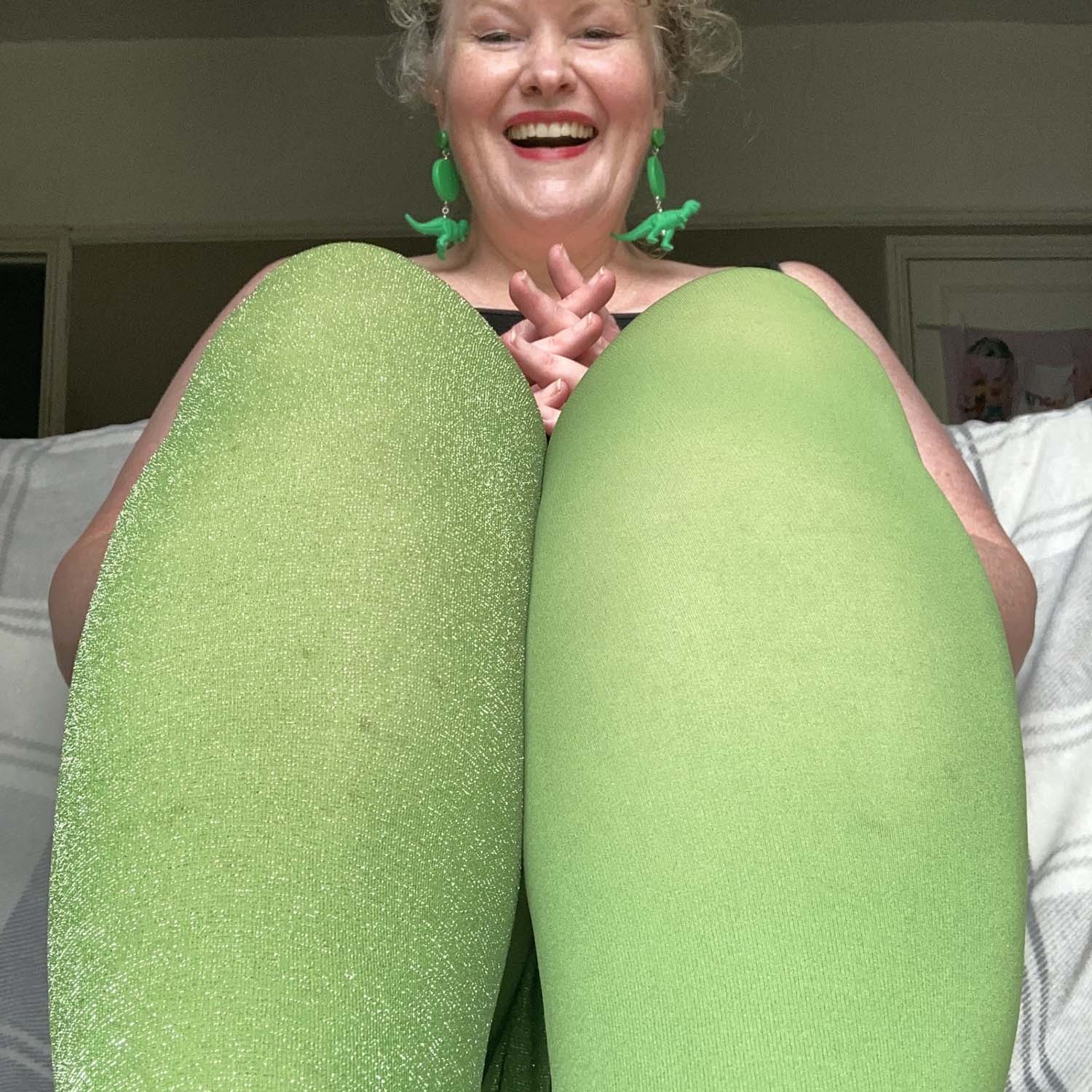 80 Denier Tights - Peas - Zenithce