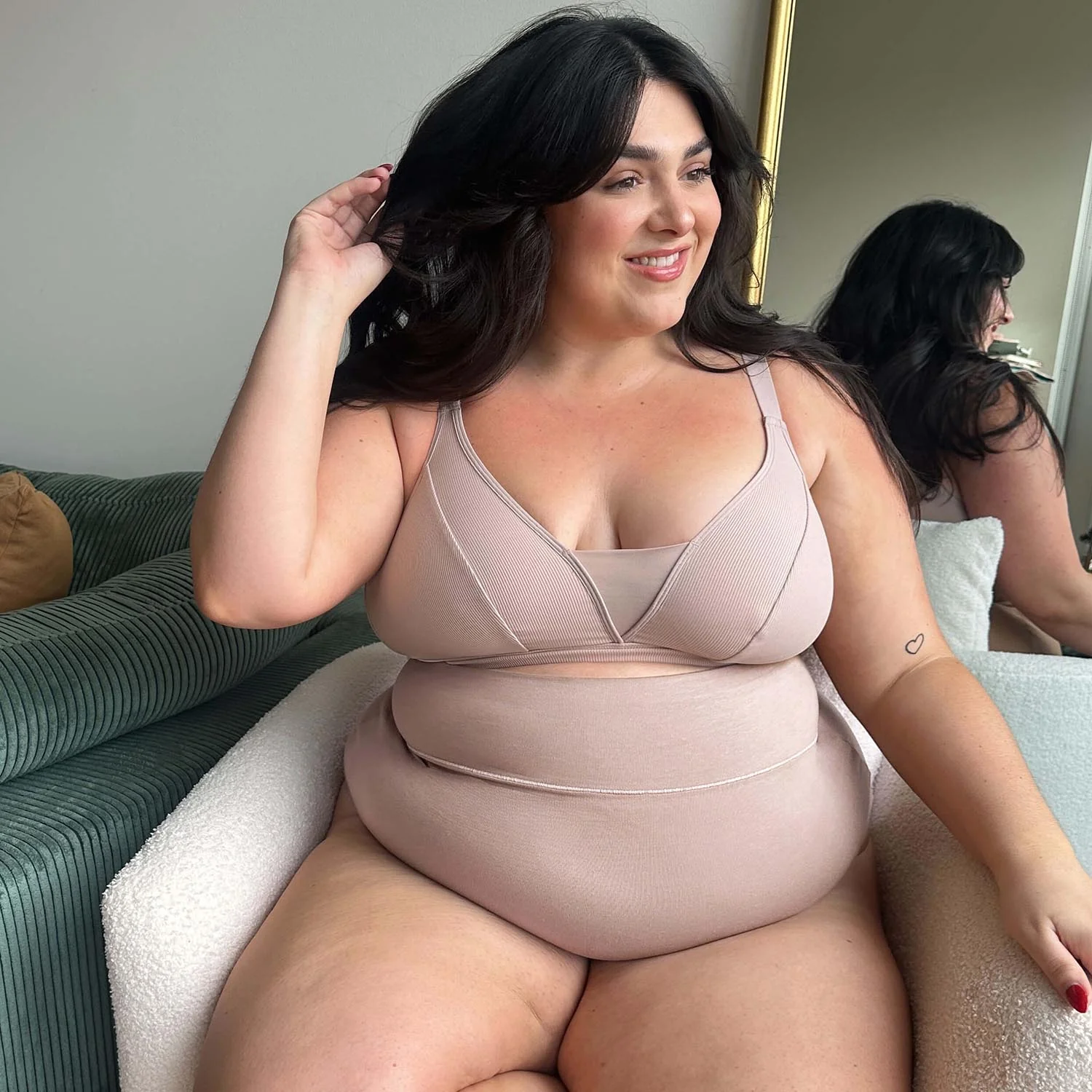 Organic Cotton Super High Waist Knickers - Milk Bottle - Zenithce