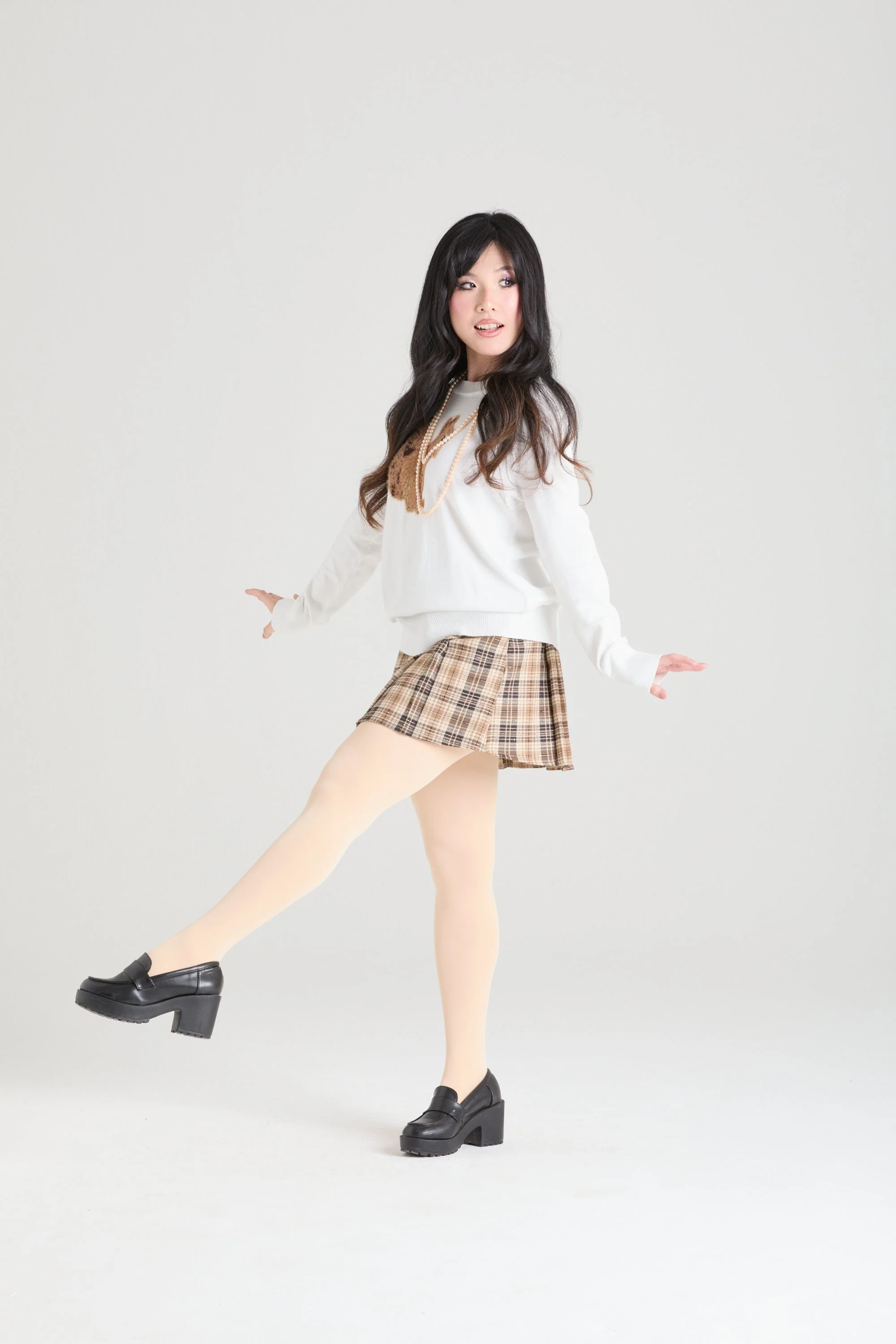 80 Denier Tights - Creamsicle - Zenithce