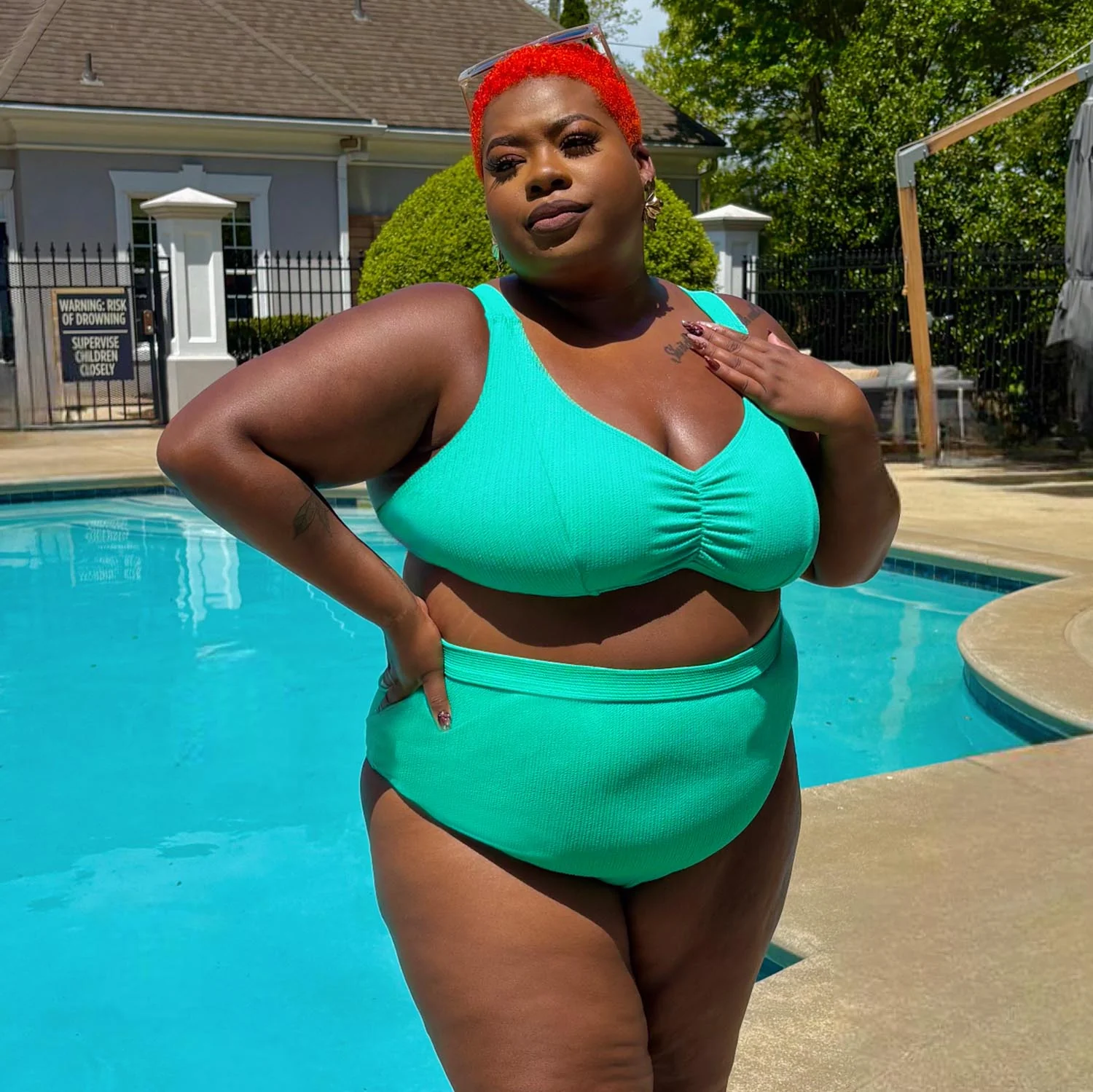 Tidelands Bikini Top - Mint - Zenithce