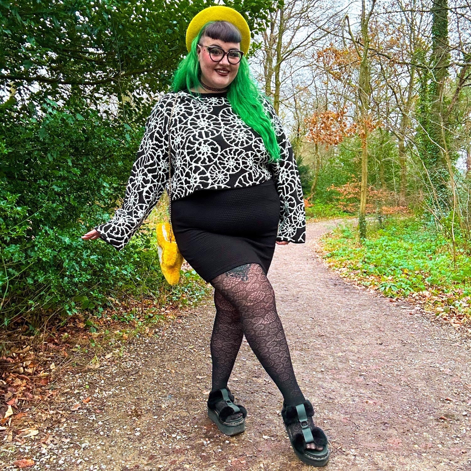 Ammonite Fossil Tights - Zenithce