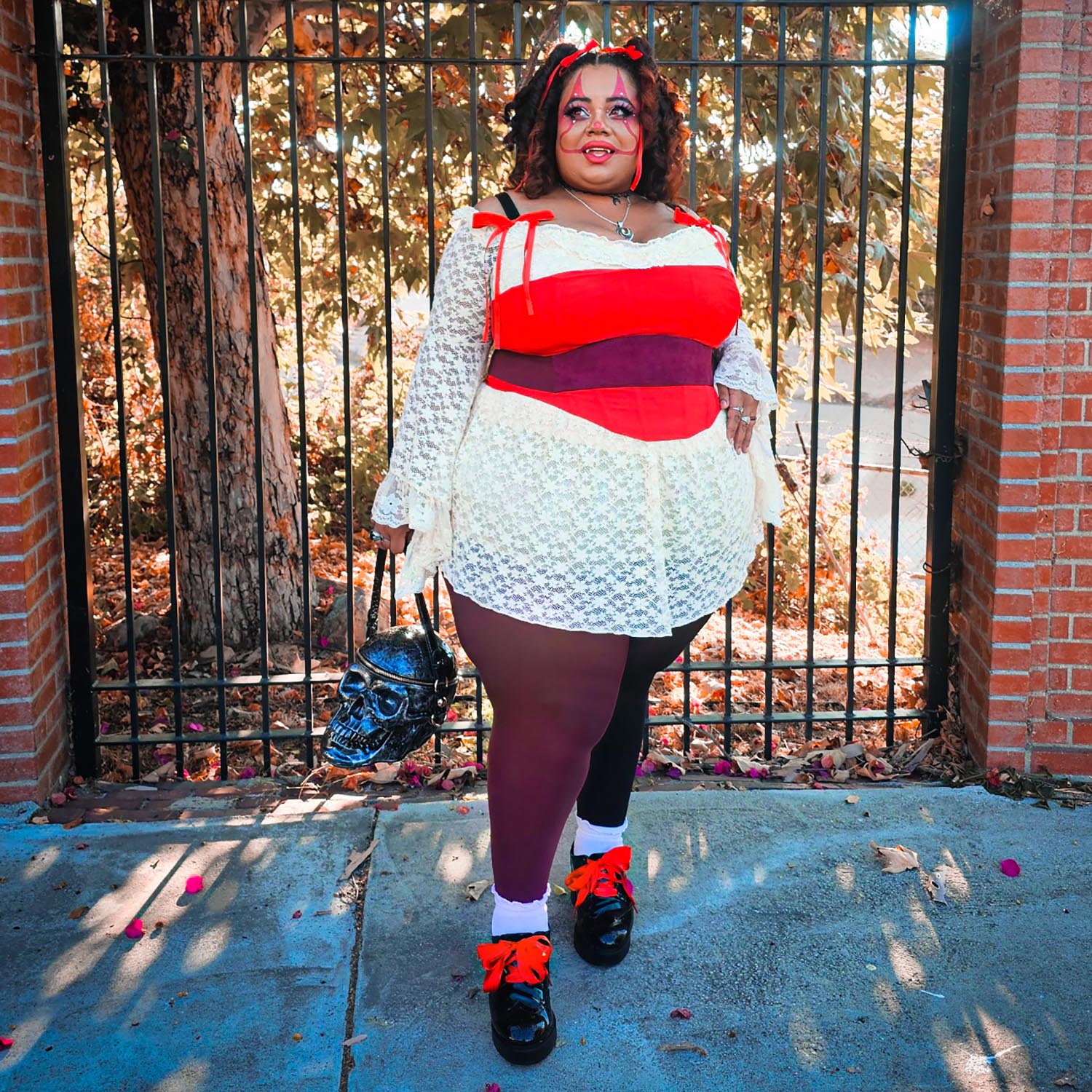 Duo Tights - Crimson Shadow - Zenithce