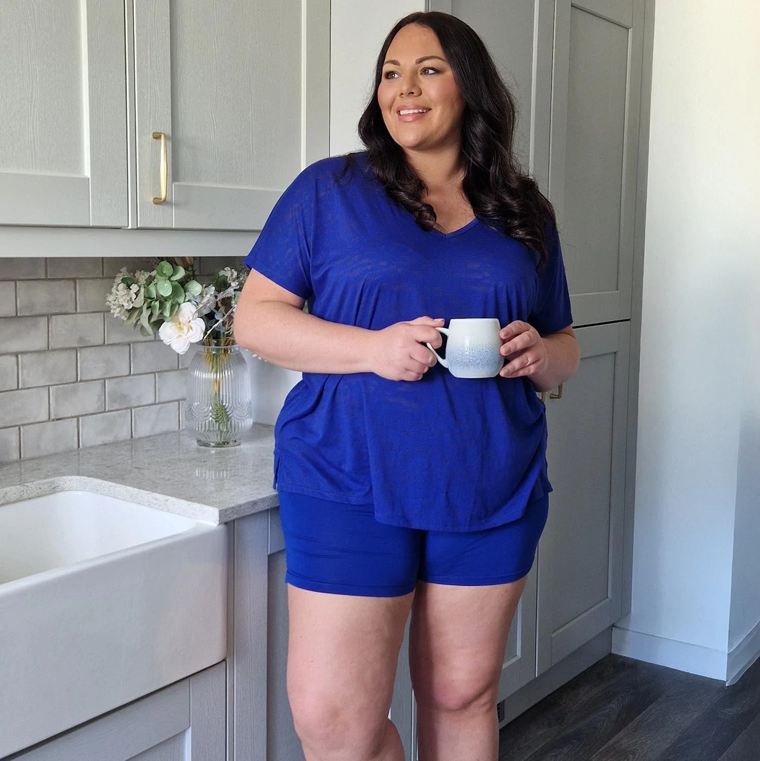 Burnout Sleep T-Shirt & Shorts Bundle in Arabesque - Zenithce