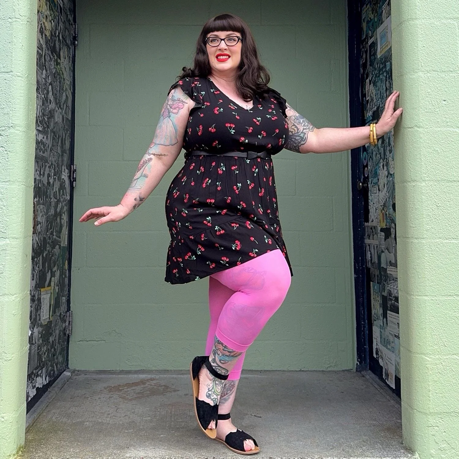 Stay Cool Capri Tights - Pink Lady - Zenithce