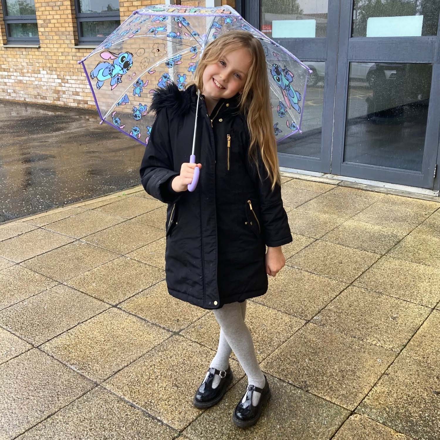 Kids Cotton Tights - Marl Grey - Zenithce