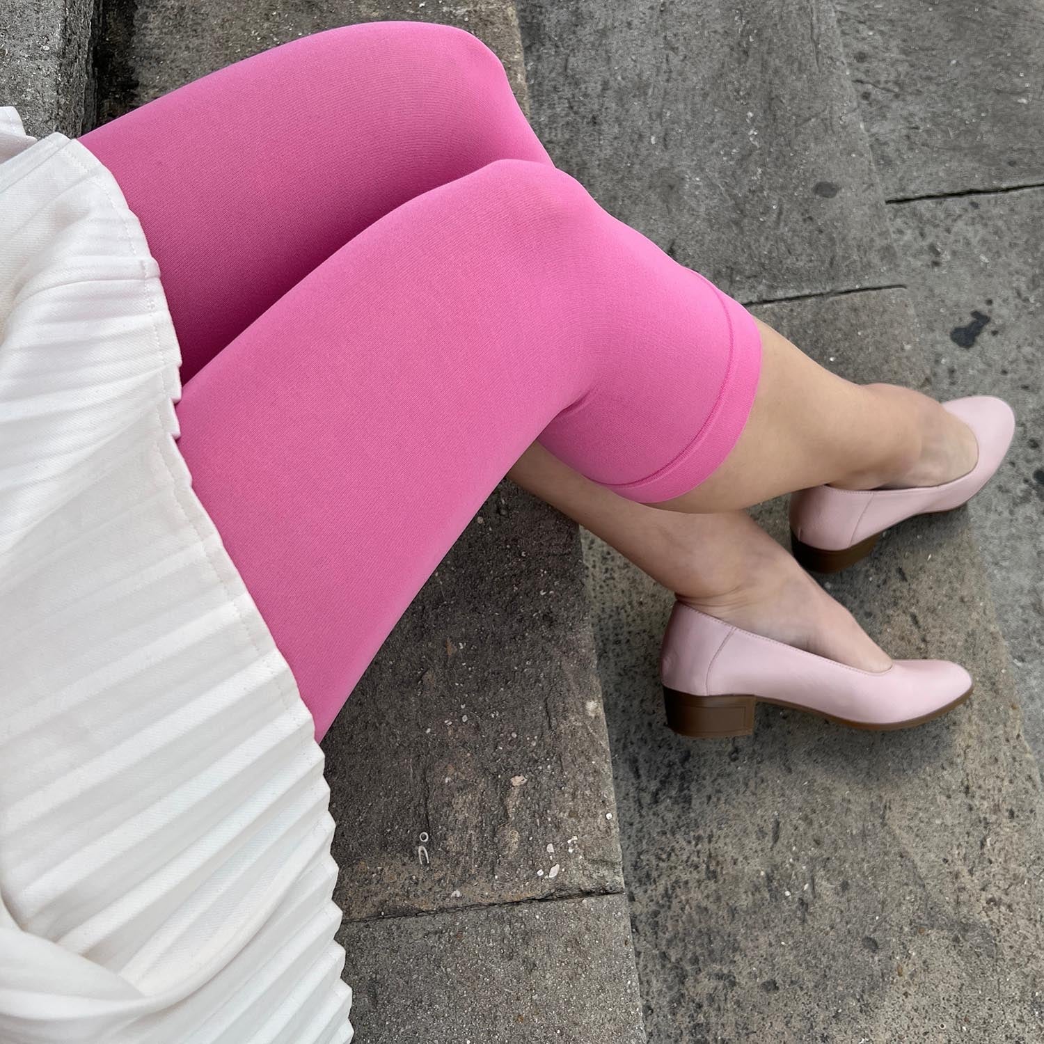 Stay Cool Capri Tights - Pink Lady - Zenithce