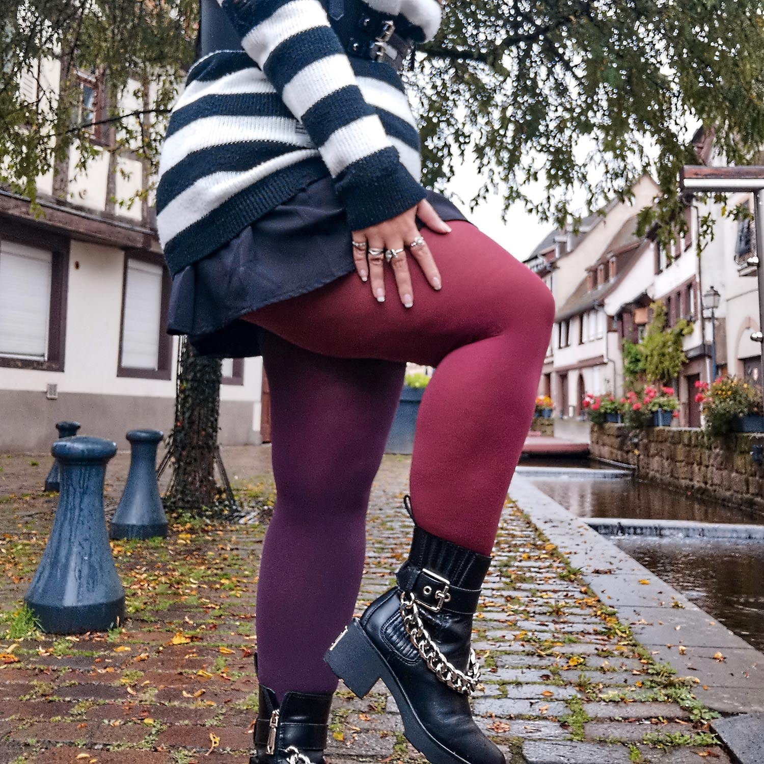 Duo Tights - Plurgundy - Zenithce