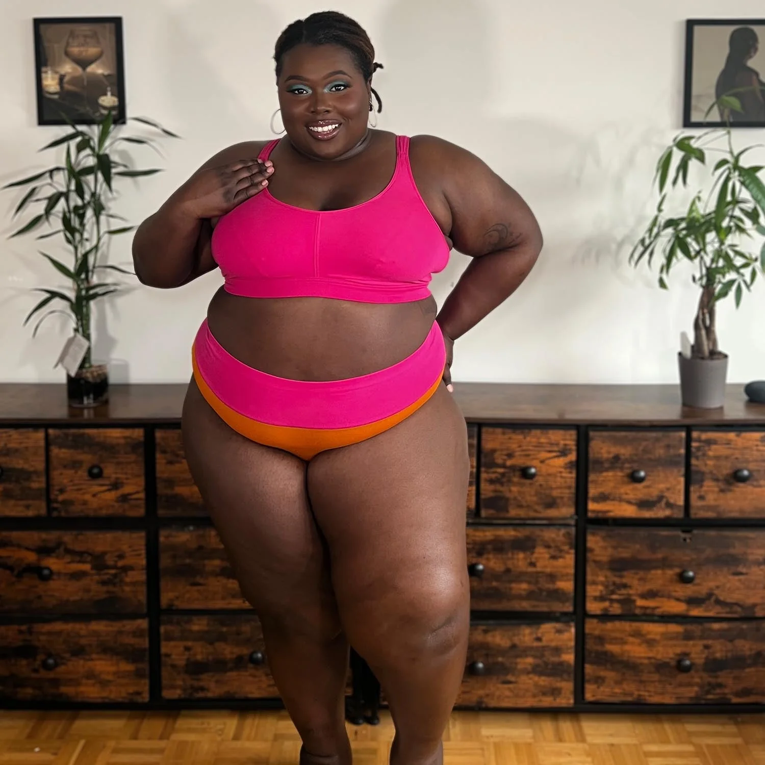 Organic Cotton Full Brief Duo Knickers - Papaya & Barbara - Zenithce