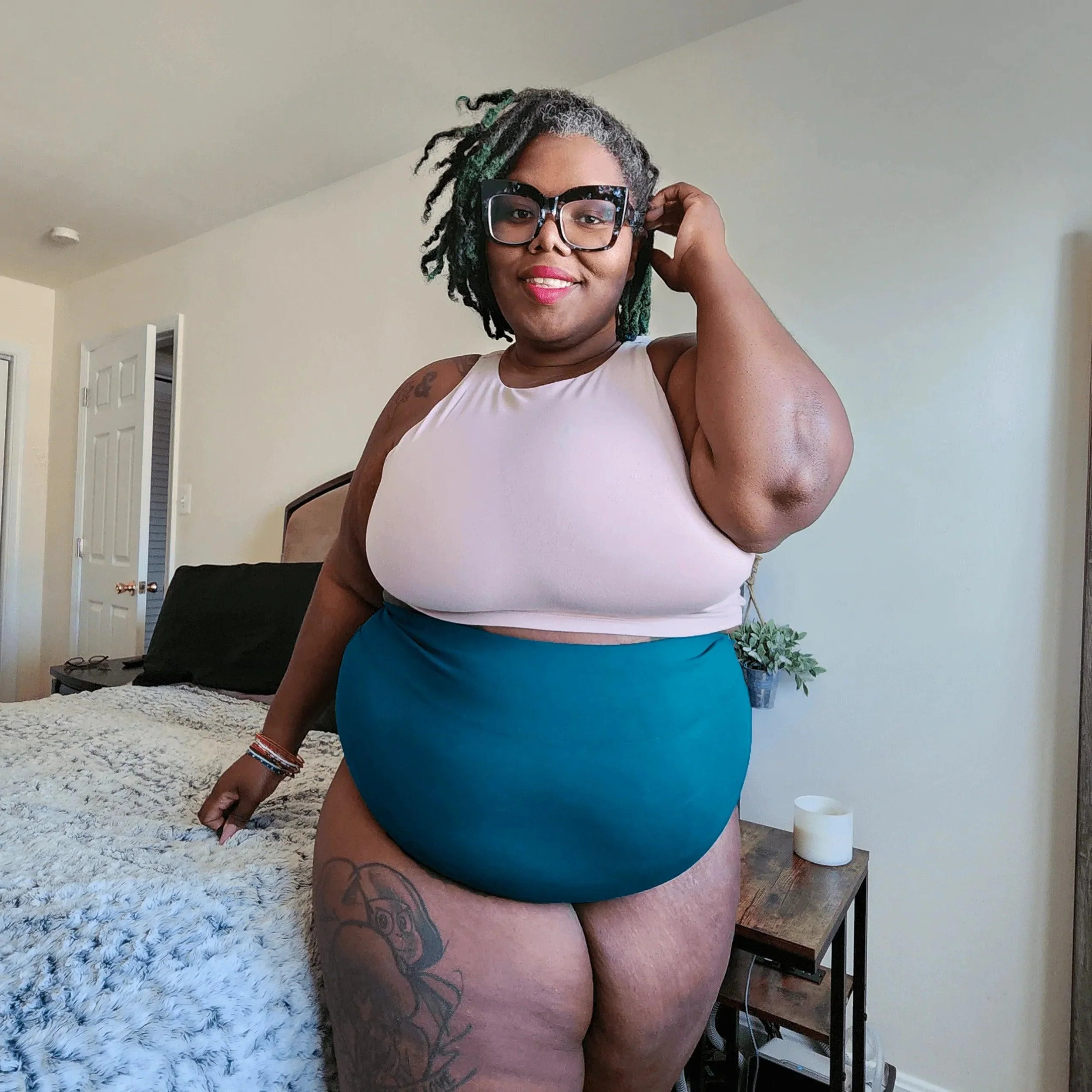 Organic Cotton Super High Waist Knickers - Aurora - Zenithce