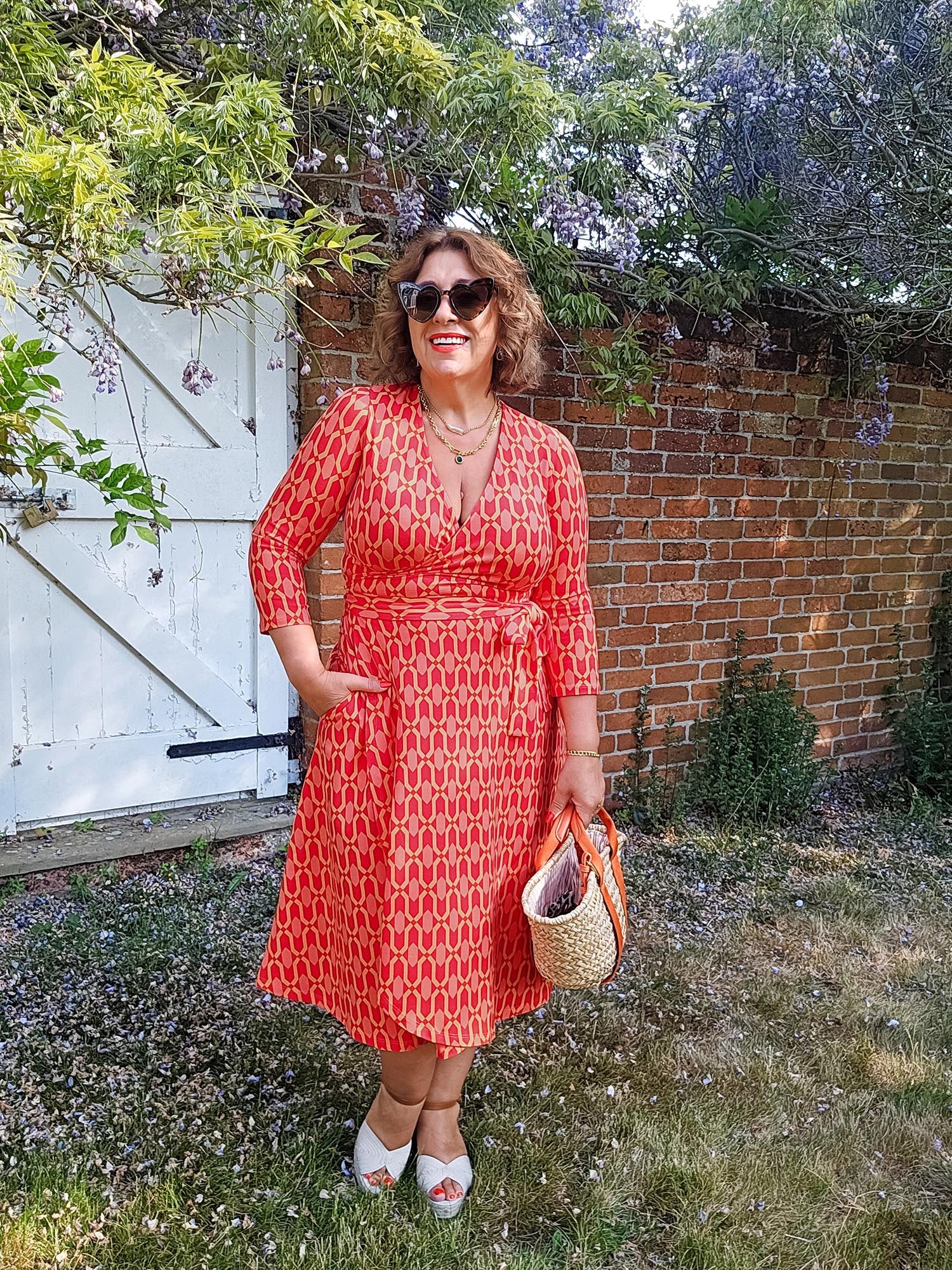 Wrap Dress - Red City - Zenithce