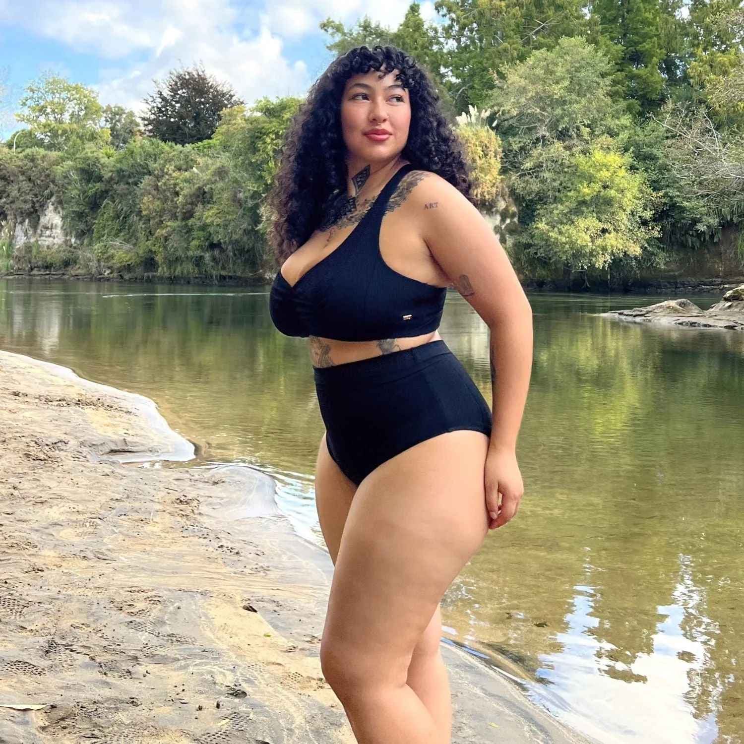 Tidelands Bikini Bottoms - Black - Zenithce