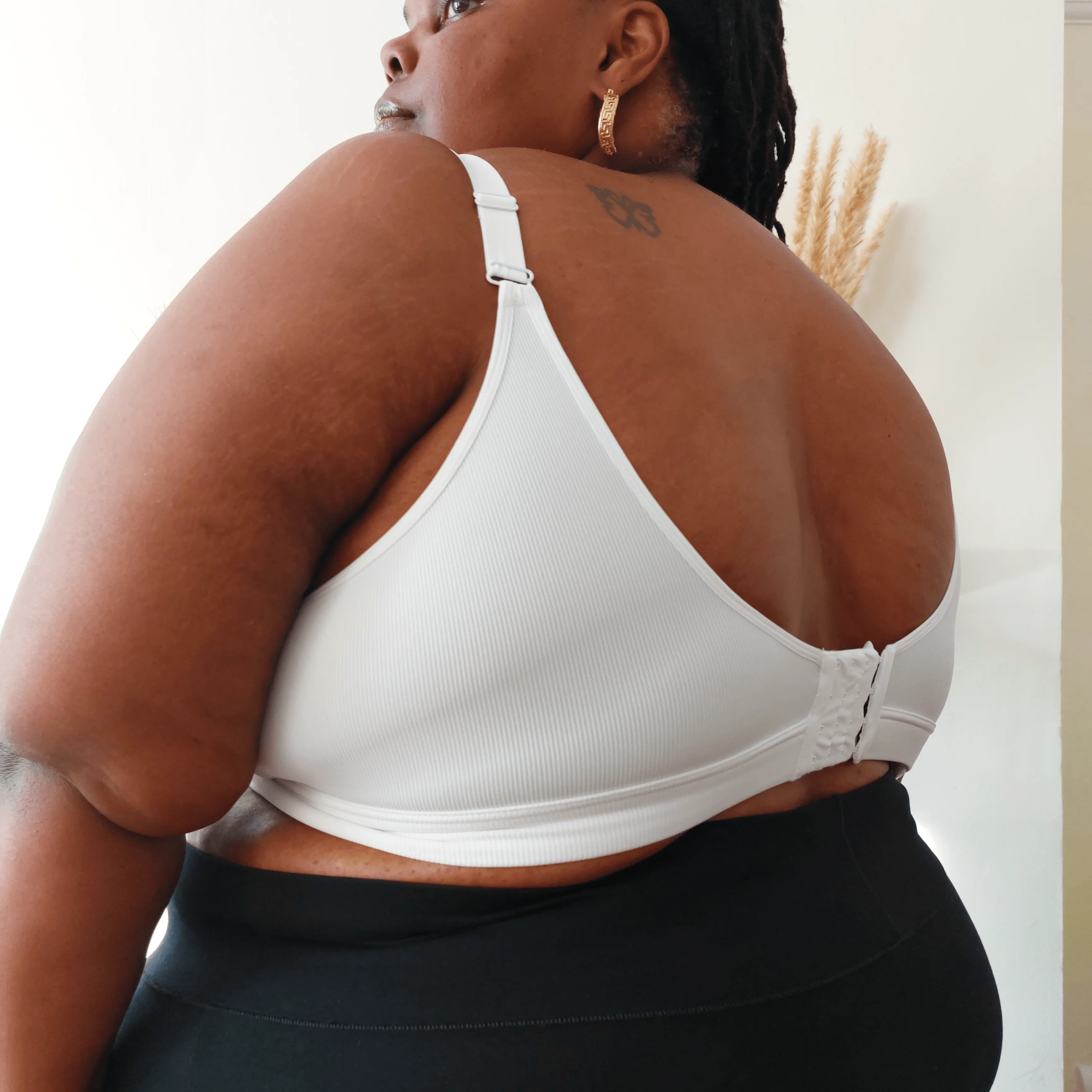 Everyday Ribbed Bra - White - Zenithce