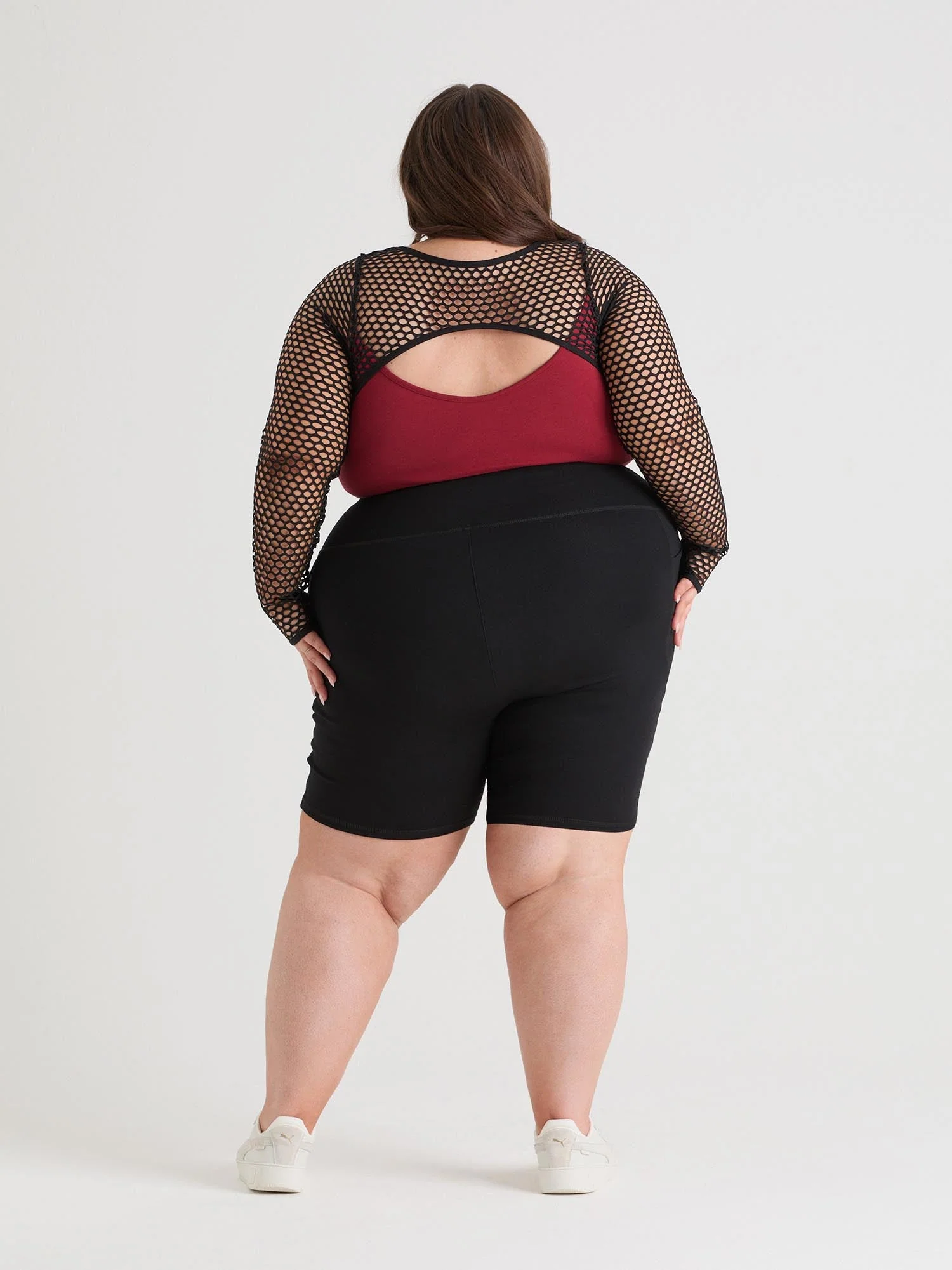 Fishnet Top - Alanis - Wine - Zenithce