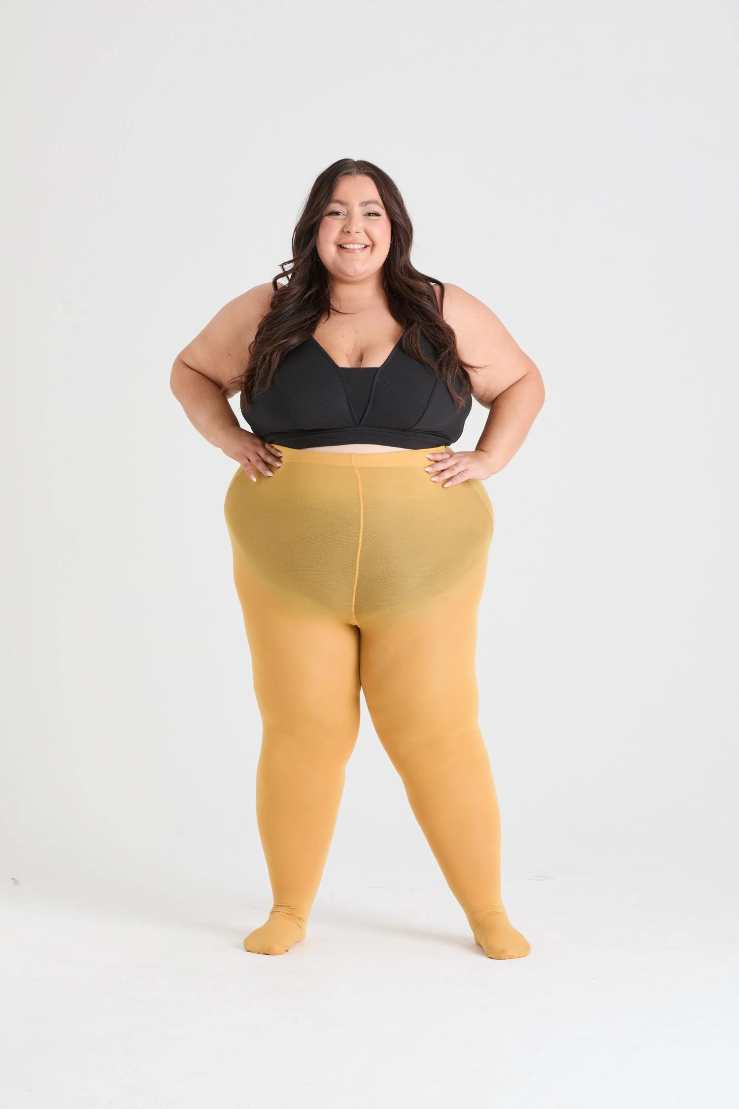 80 Denier Tights - Colonel Mustard - Zenithce
