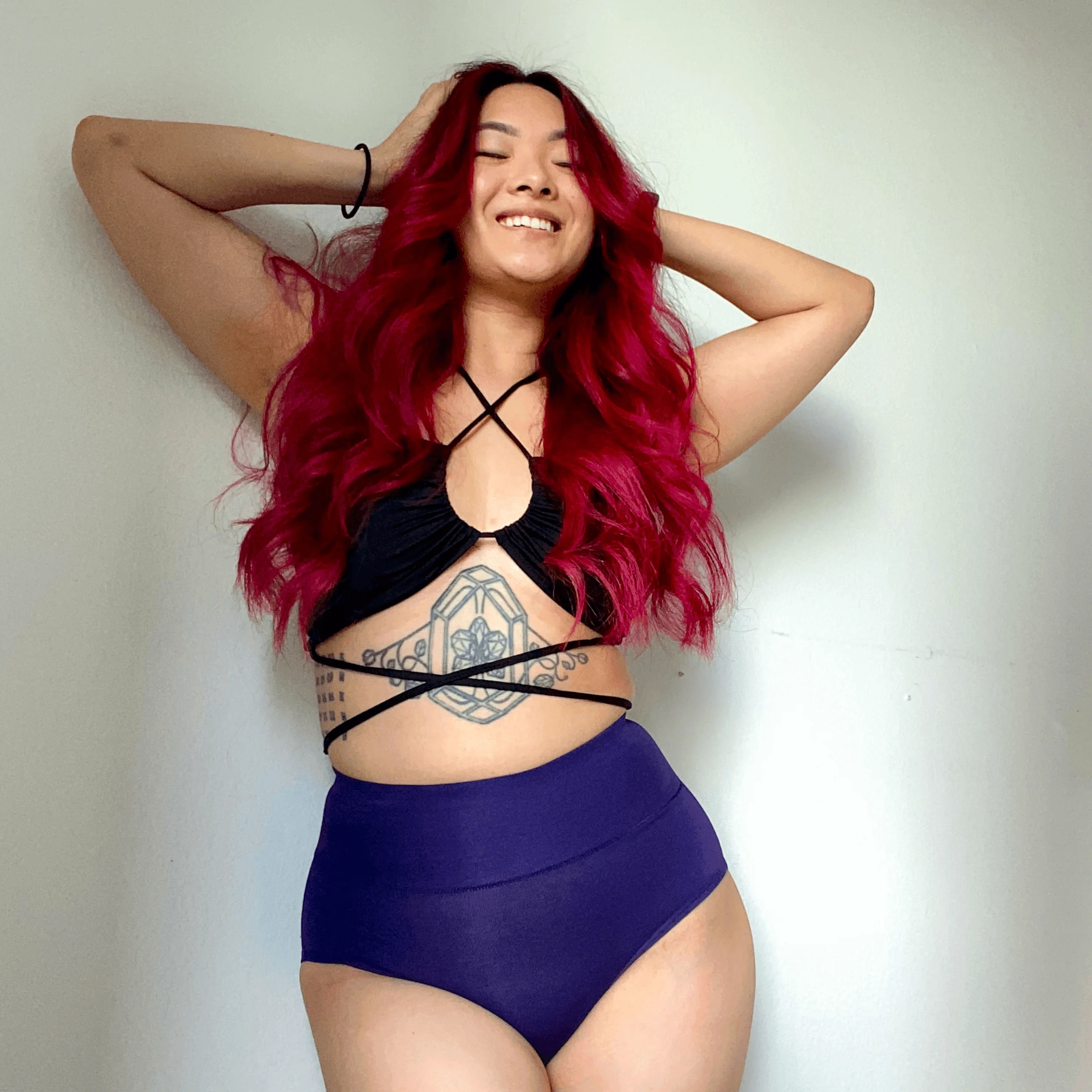 Organic Cotton Full Brief Knickers - Suffragette Purple - Zenithce