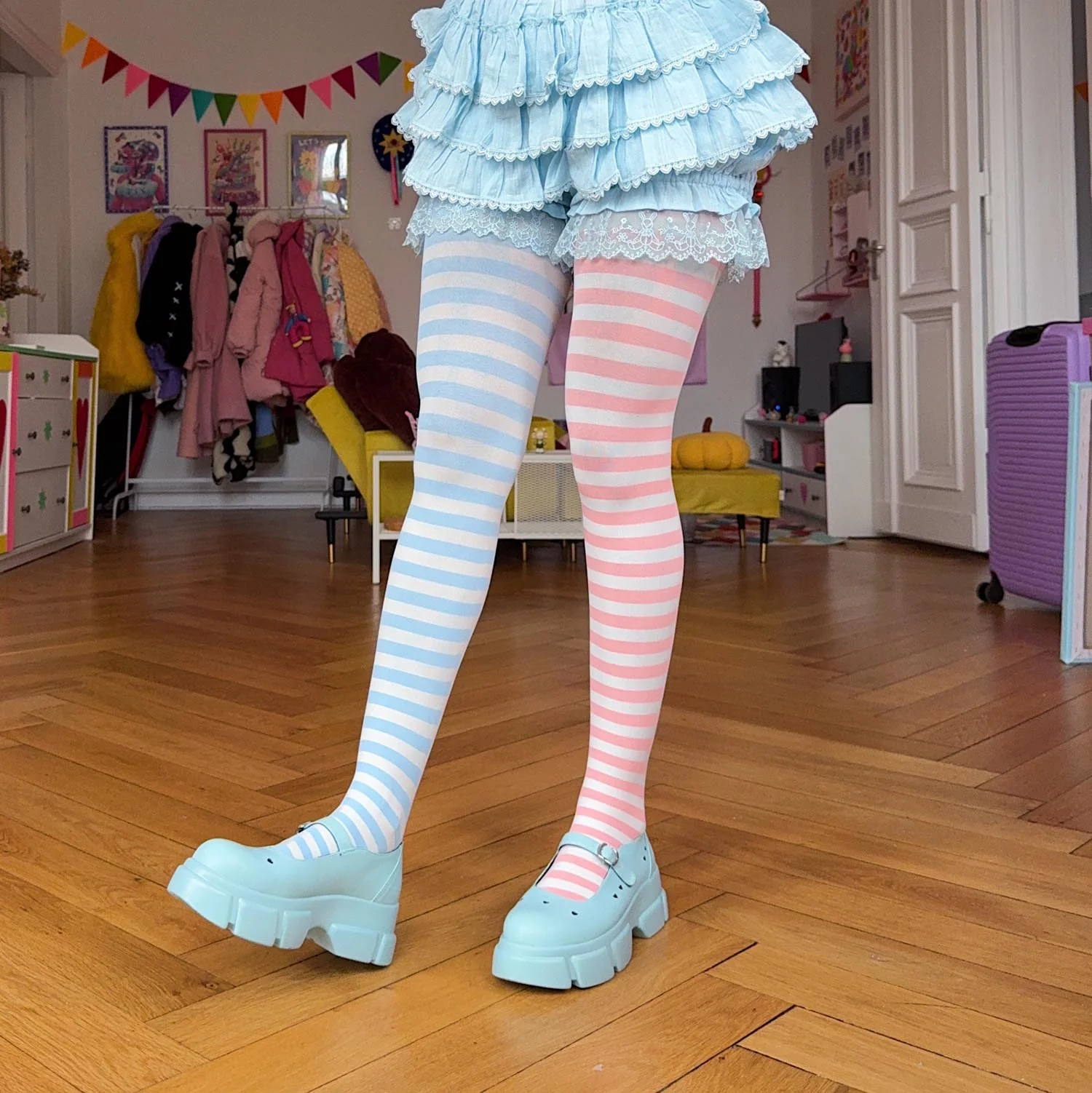 Duo Tights - Blush Breeze - Zenithce