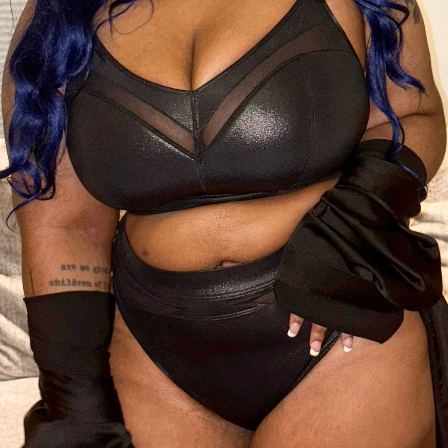 Siren Faux Leather Full Briefs - Zenithce