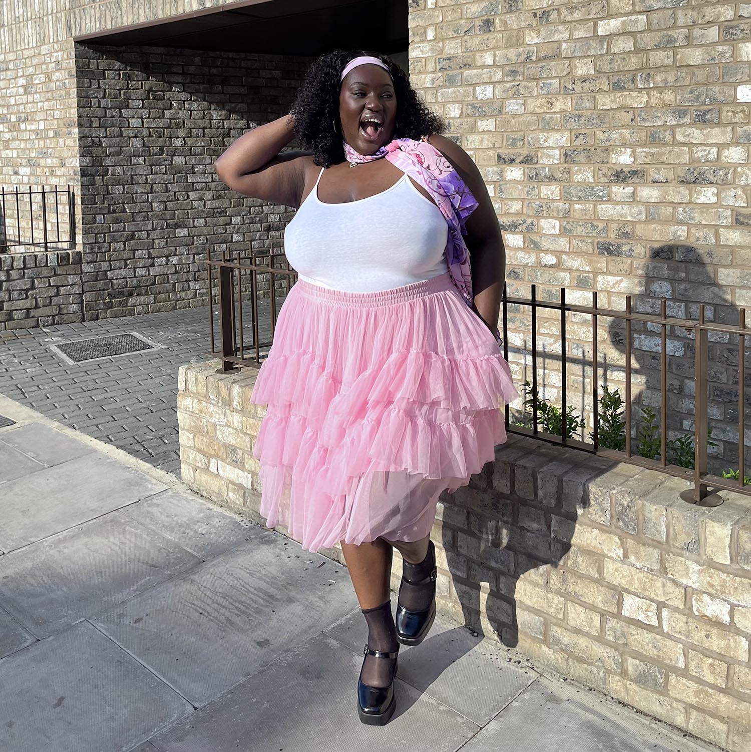 Mesh Skirt - Flushing Pink - Zenithce