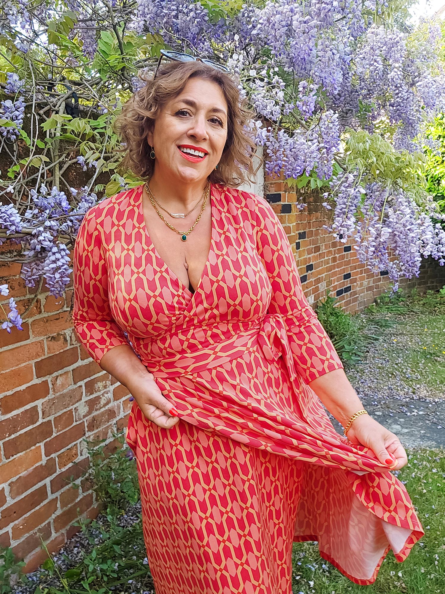 Wrap Dress - Red City - Zenithce