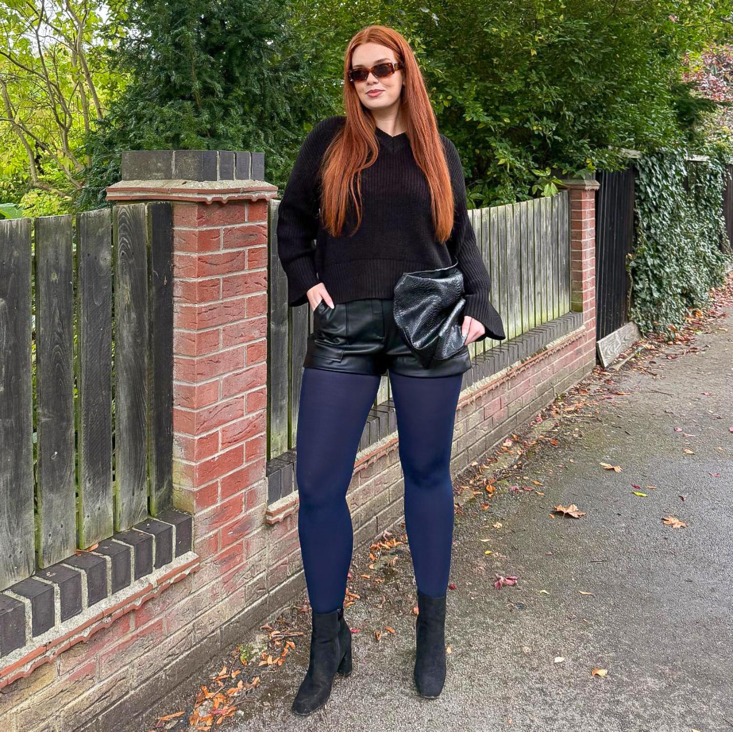 120 Denier Tights - Navy - Zenithce