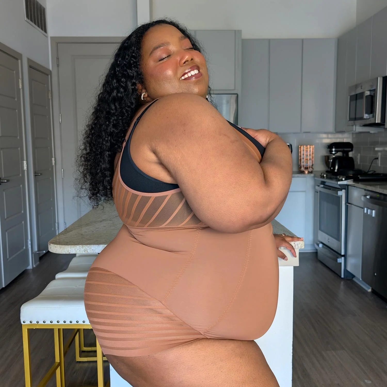 Smoothwear Open Bust Bodysuit - Opulent - Zenithce