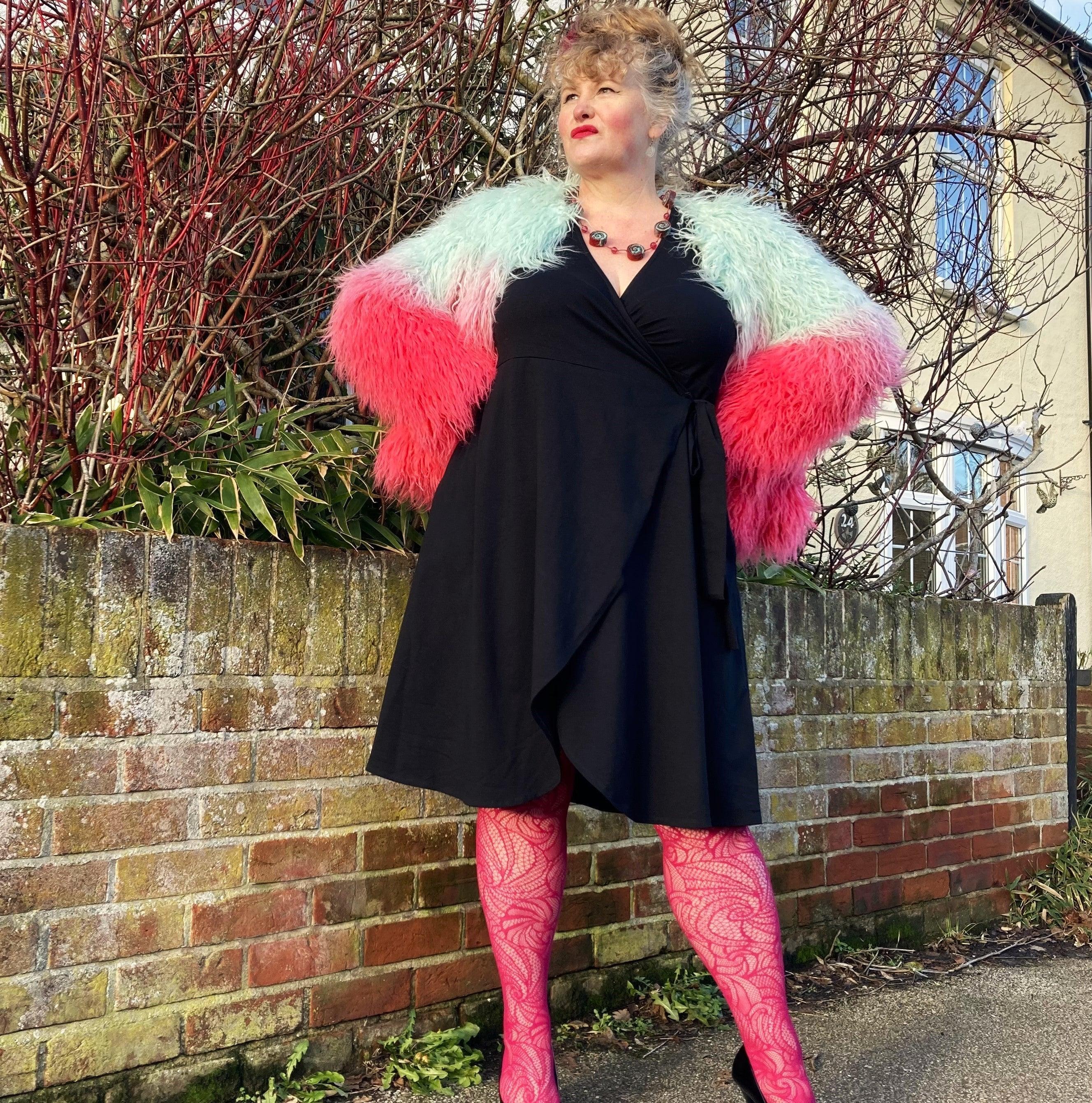 Wrap Dress - Black - Zenithce