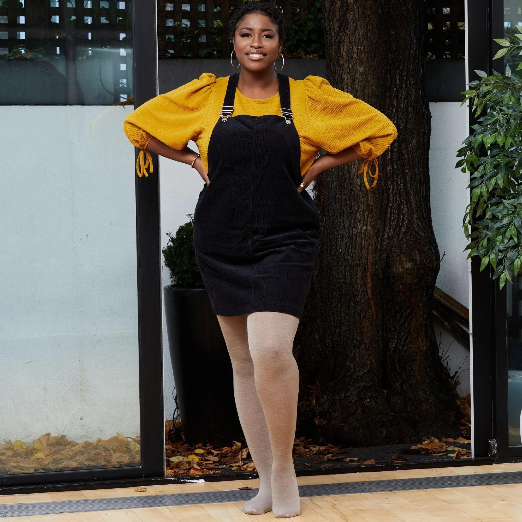 Merino Wool Tights - Sand Dollar - Zenithce