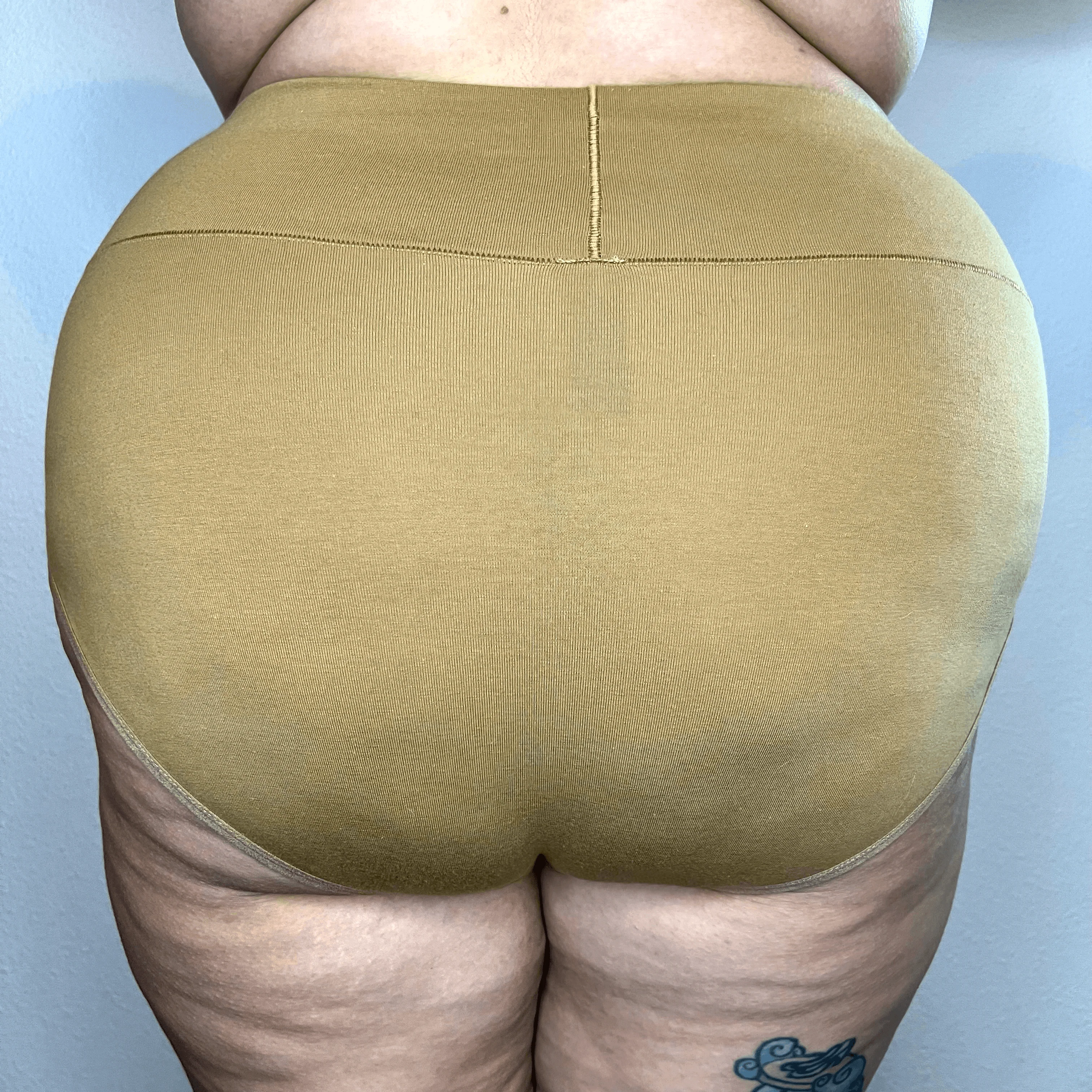Organic Cotton Full Brief Knickers - Caramel - Zenithce